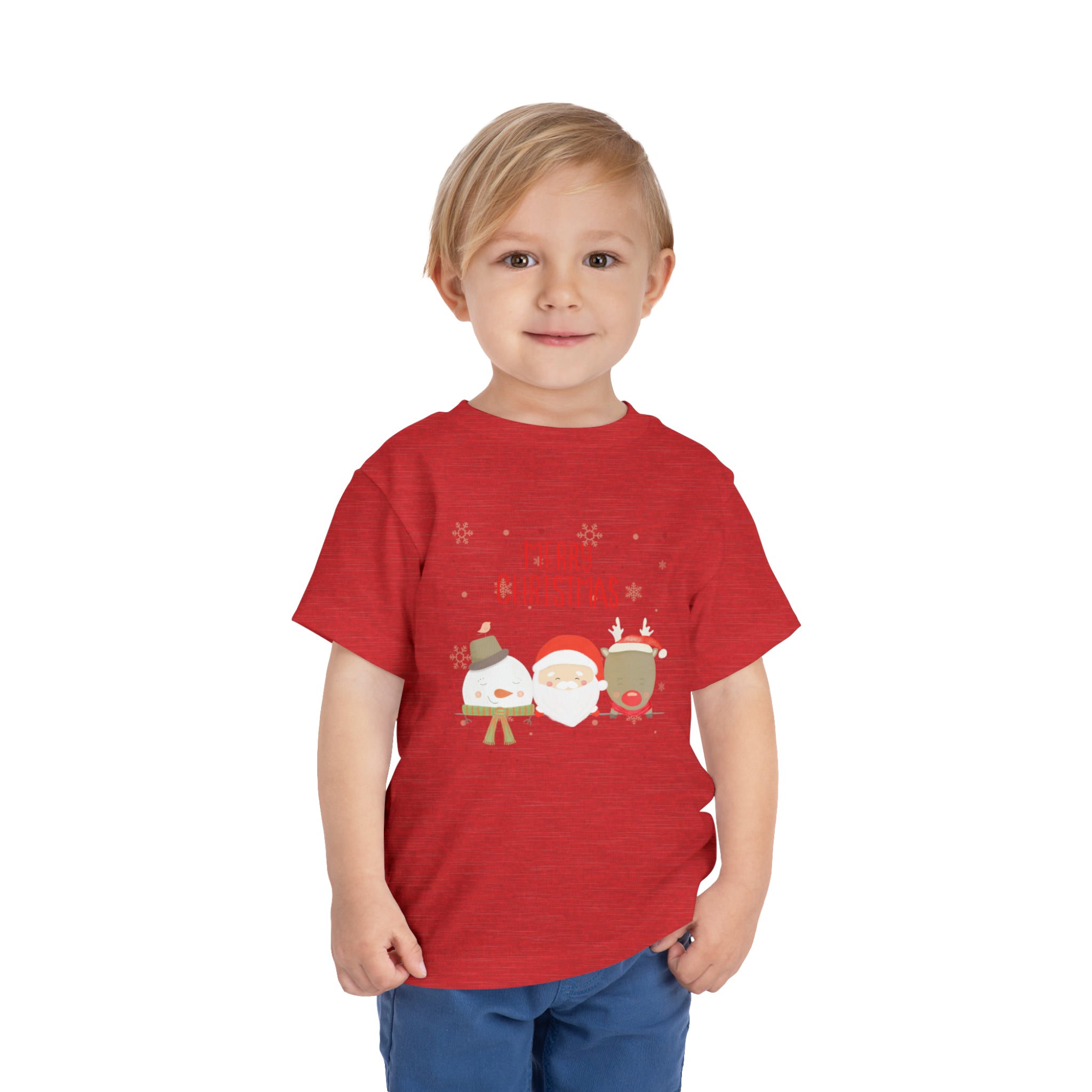 Merry Xmas Crew Toddler Short Sleeve Tee