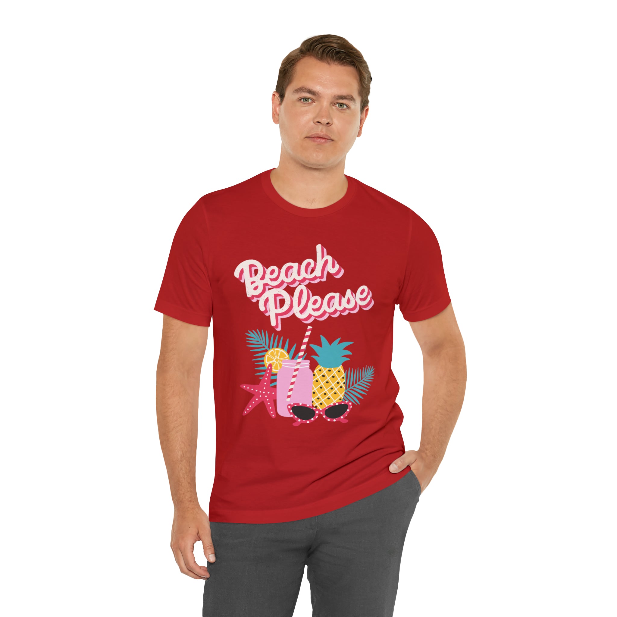 Beach Please Unisex Jersey Short Sleeve Tee