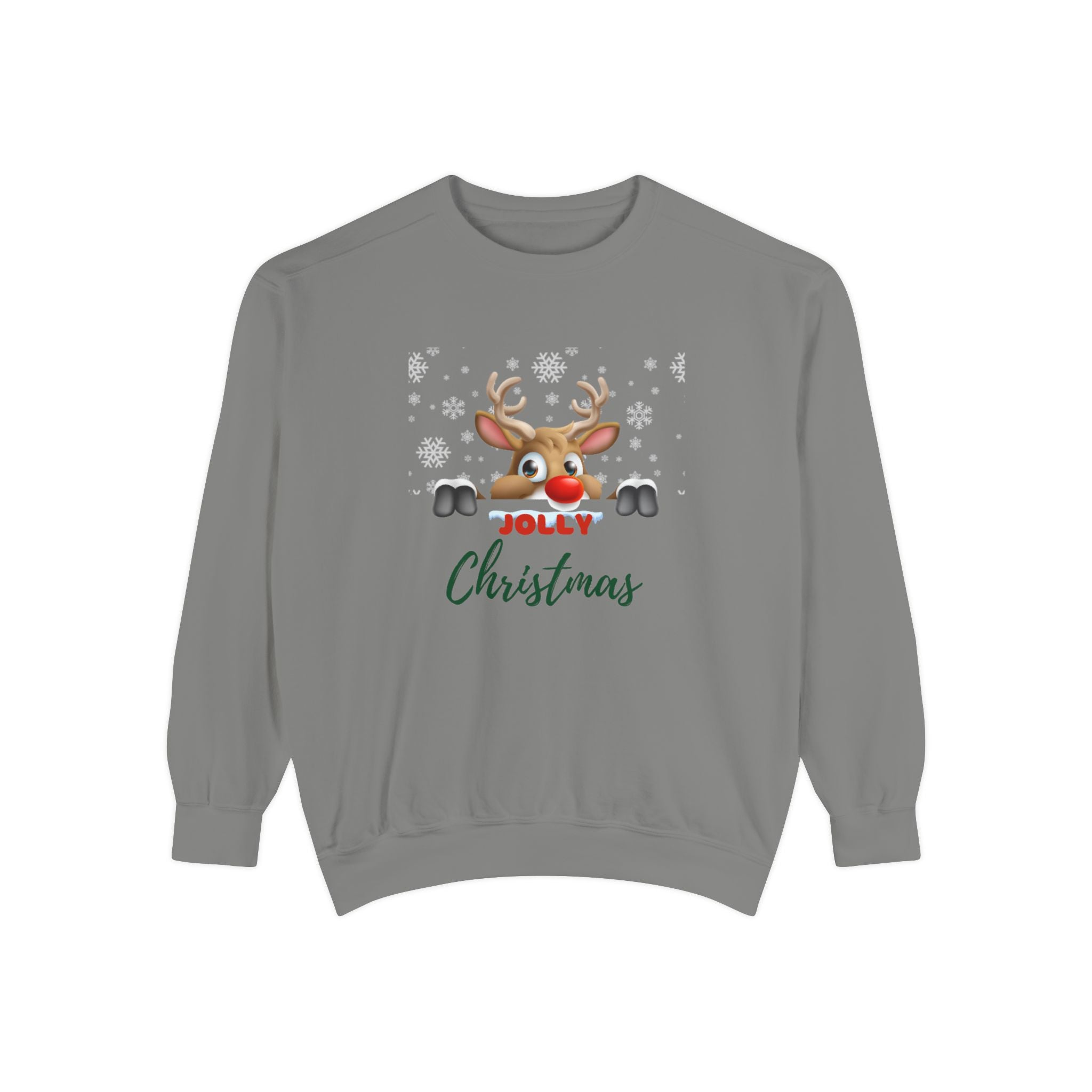 Jolly Christmas Unisex Garment-Dyed Sweatshirt