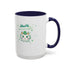 Kiss Me I'm Irish Cat  Accent Mug