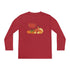 Happy Thanksgiving Turkey Youth Long Sleeve Competitor Tee