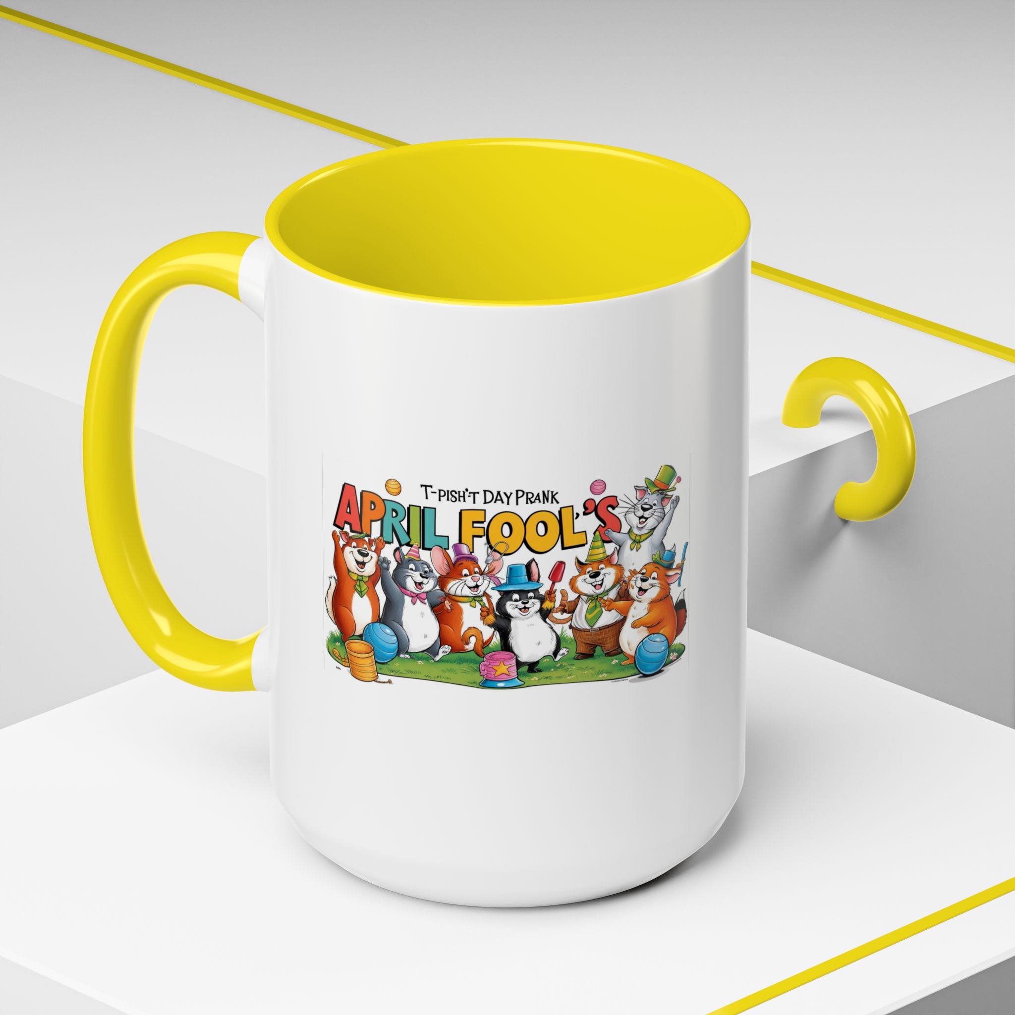 T-Pish'-T Day Prank Accent Coffee Mug