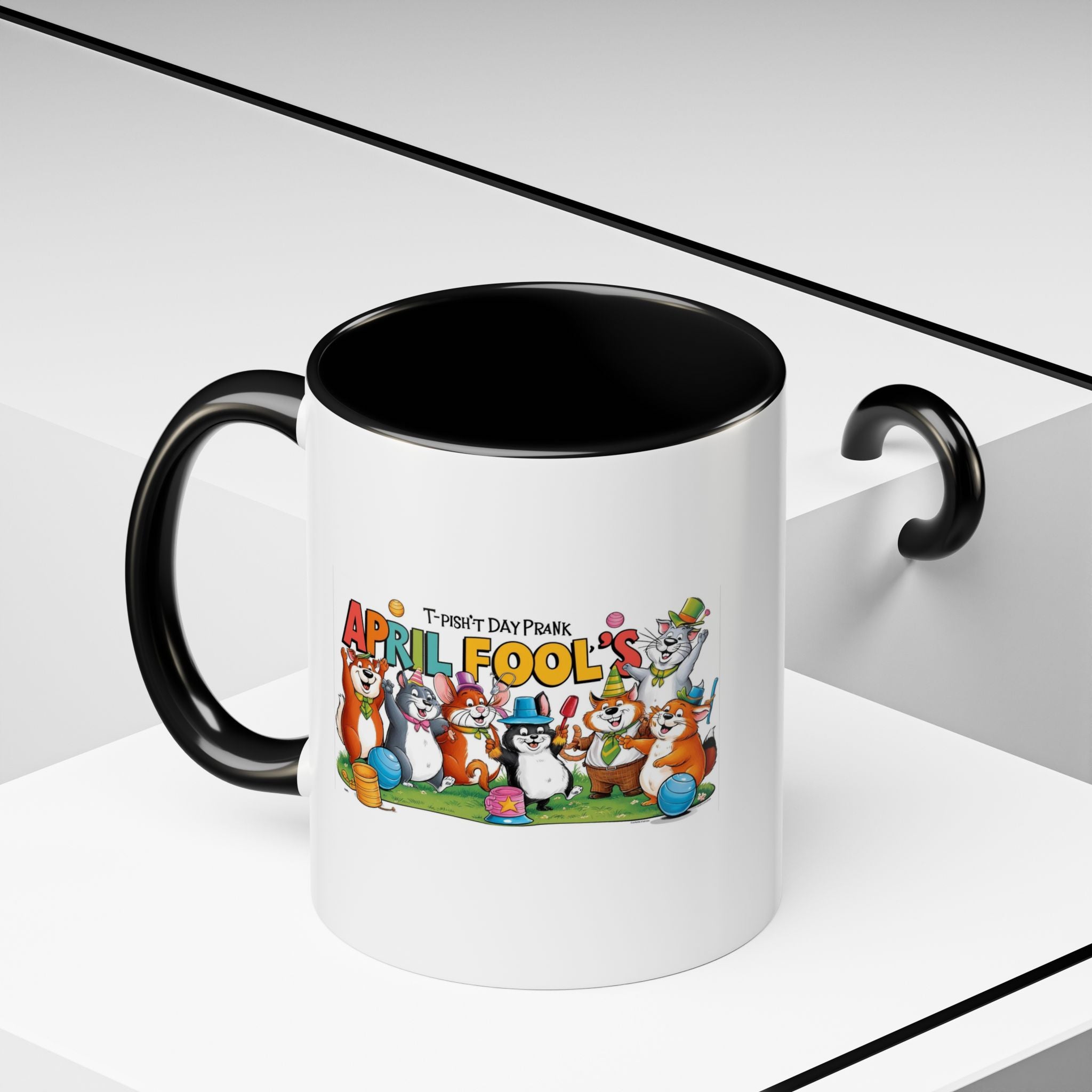 T-Pish'-T Day Prank Accent Coffee Mug
