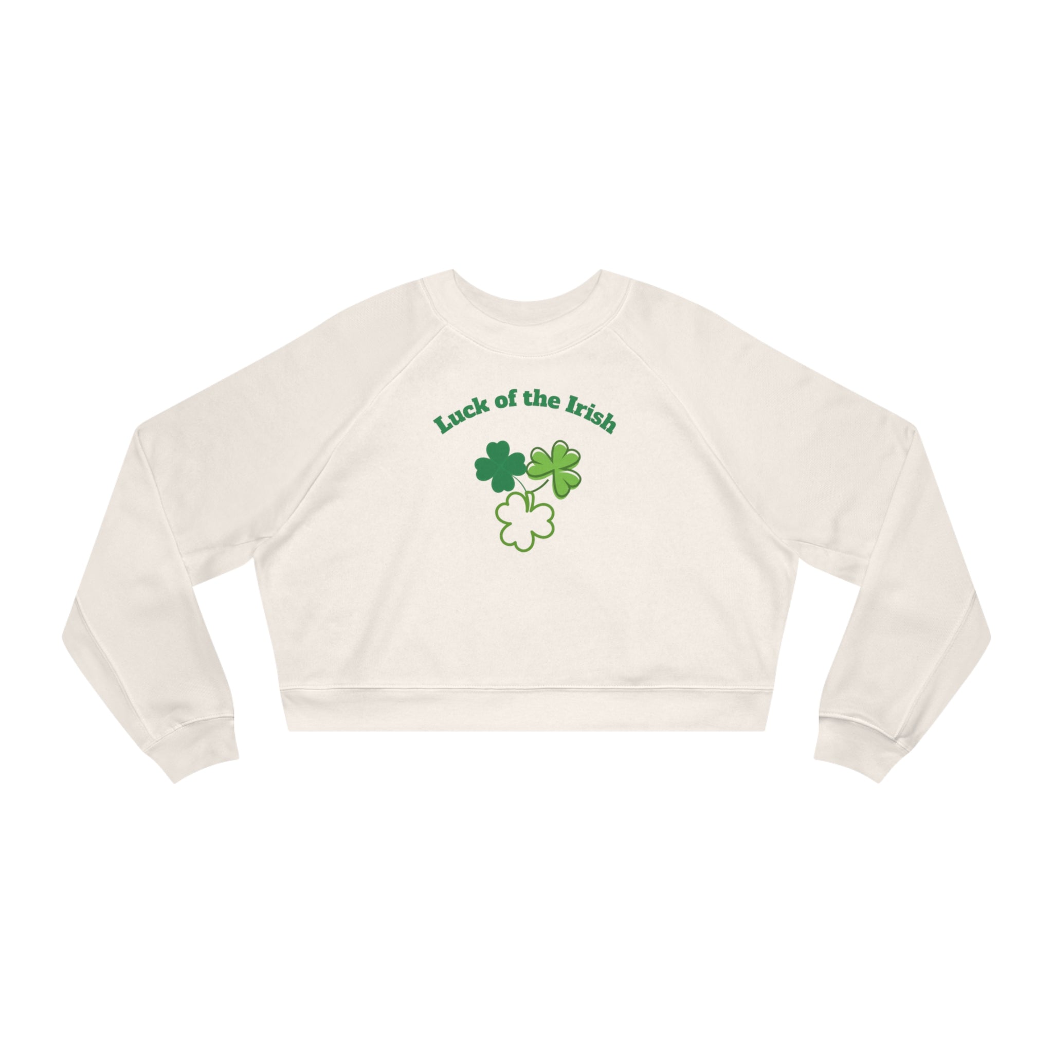 Luck Of The Irish Women's Cropped Fleece Pullover