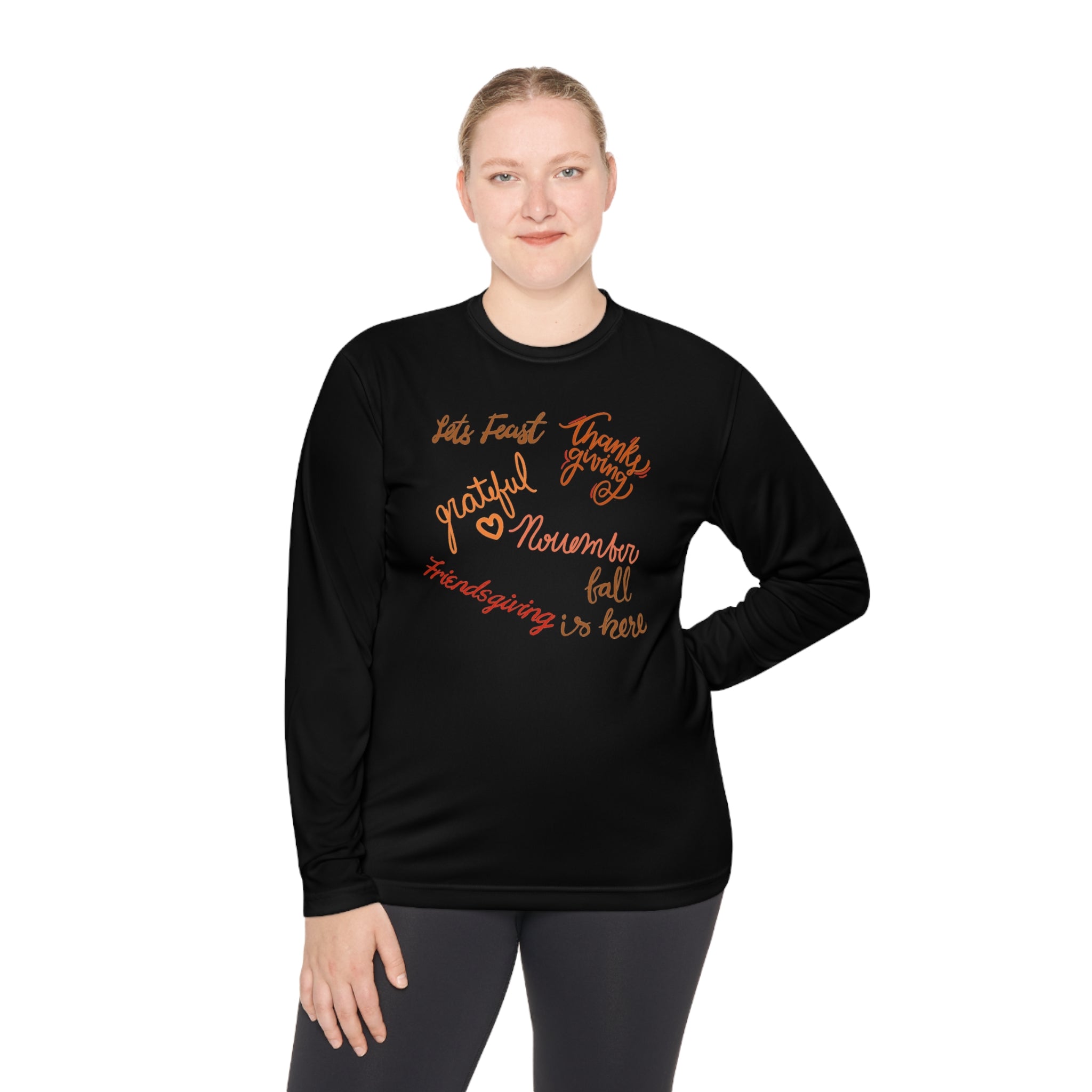 Thanksgiving Season Unisex Lightweight Long Sleeve Tee