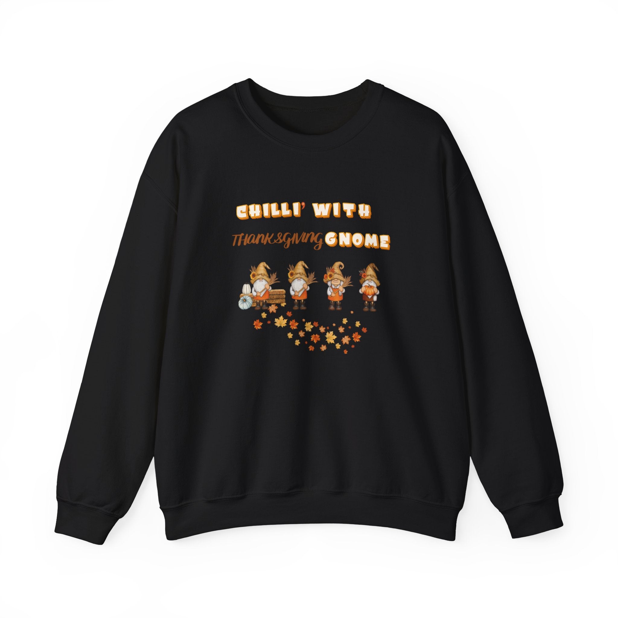 Chilli" With Thanksgiving Gnome Unisex Heavy Blend™ Crewneck Sweatshirt