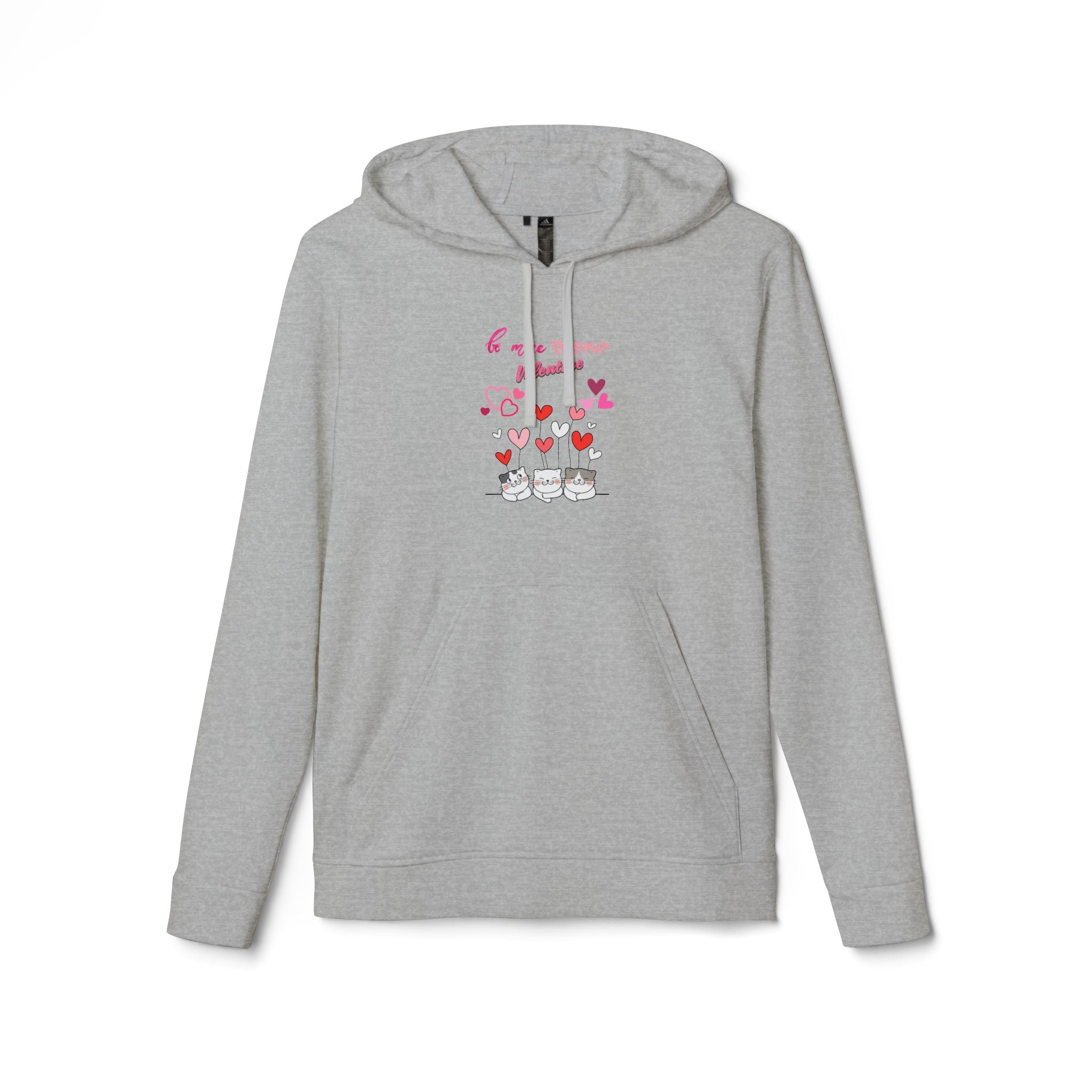 Meow Valentine's Day Adidas Unisex Fleece Hoodie