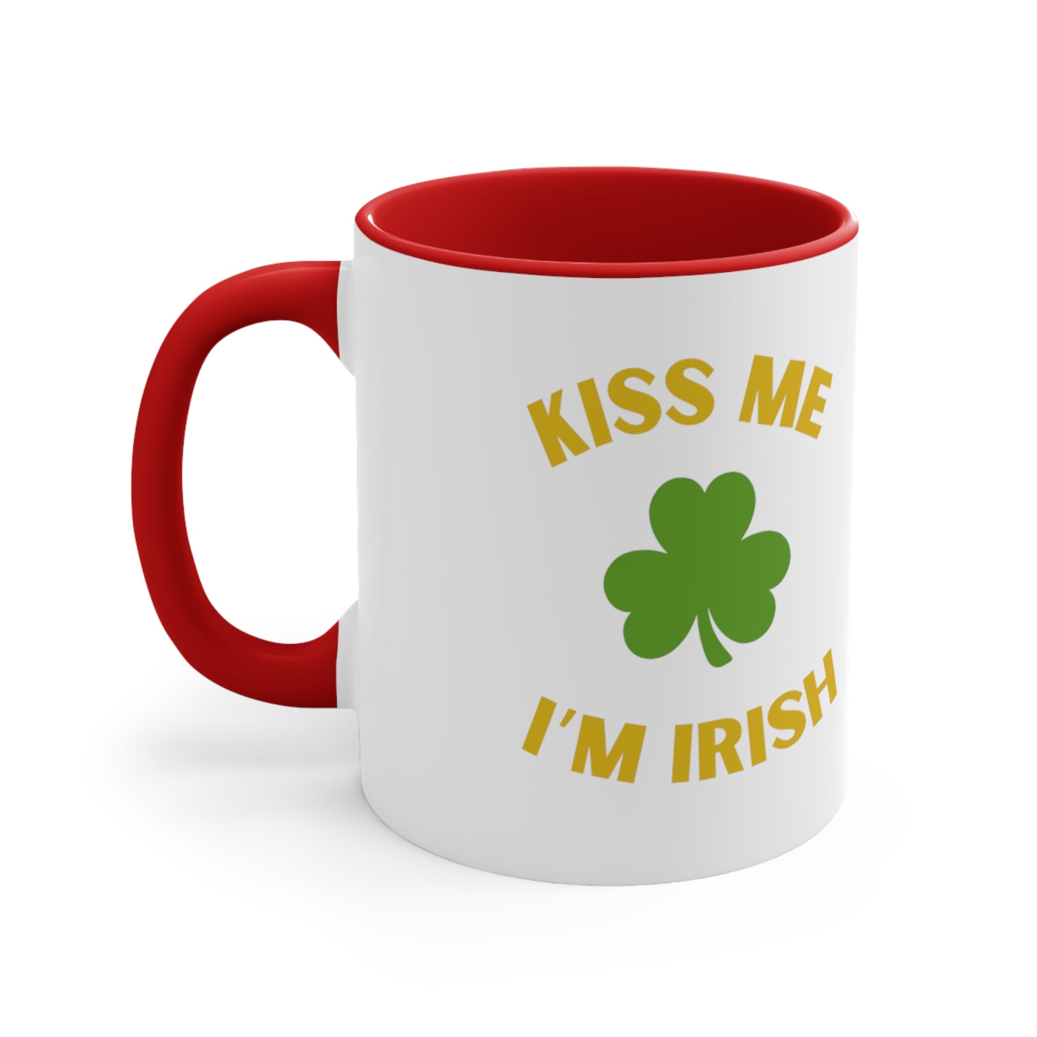 Kiss Me I'm Irish Accent Coffee Mug, 11oz