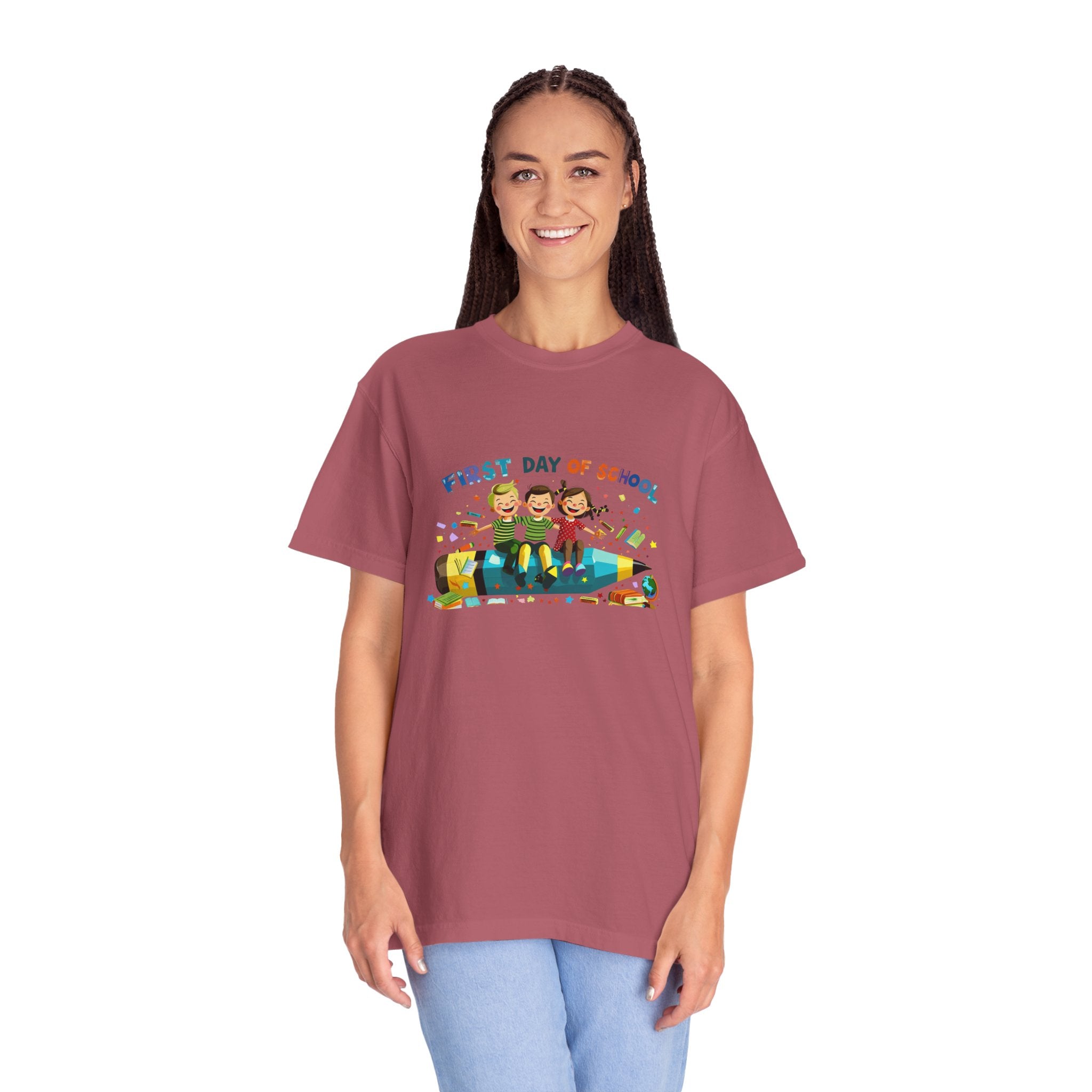 First Day of School Unisex Garment-Dyed T-Shirt