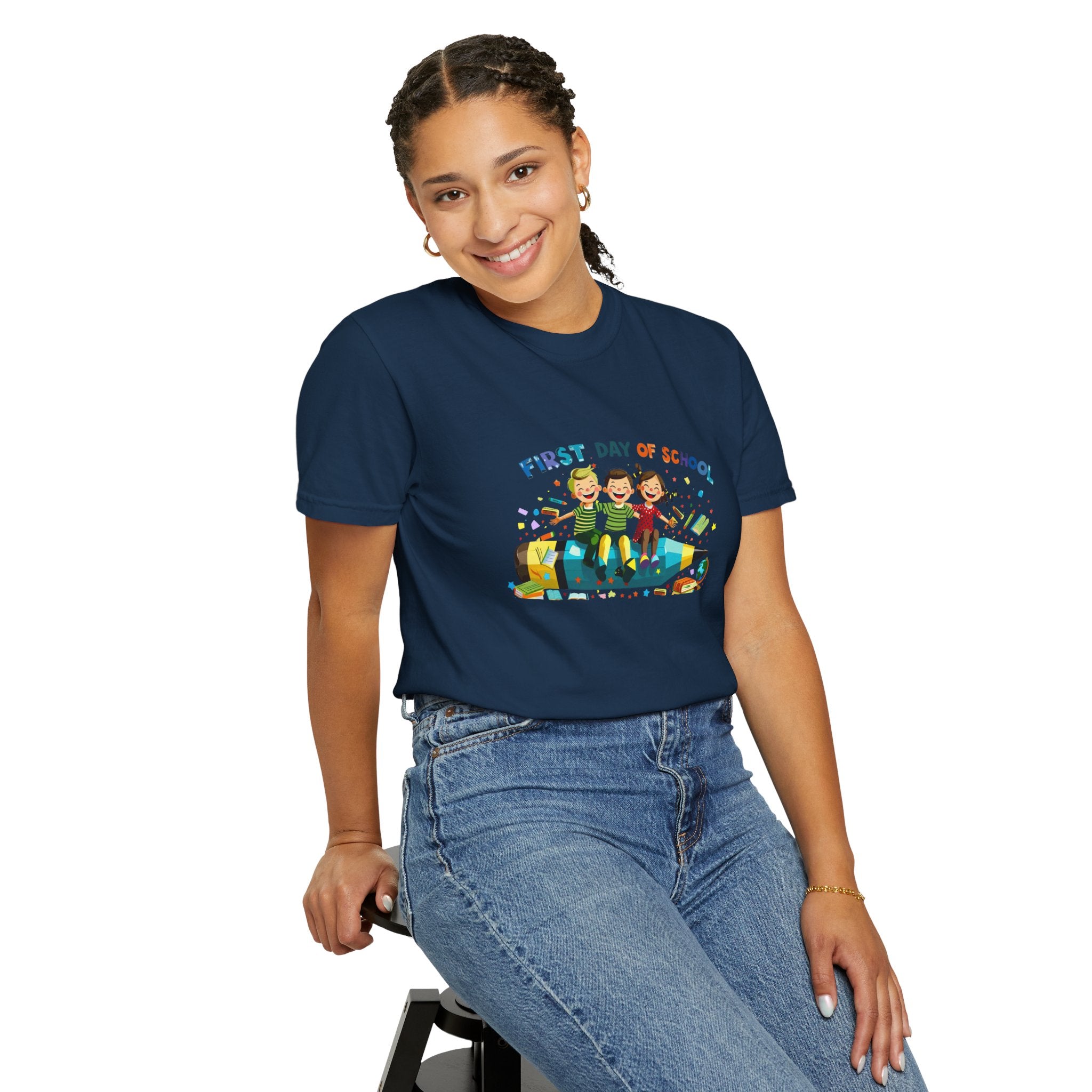 First Day of School Unisex Garment-Dyed T-Shirt