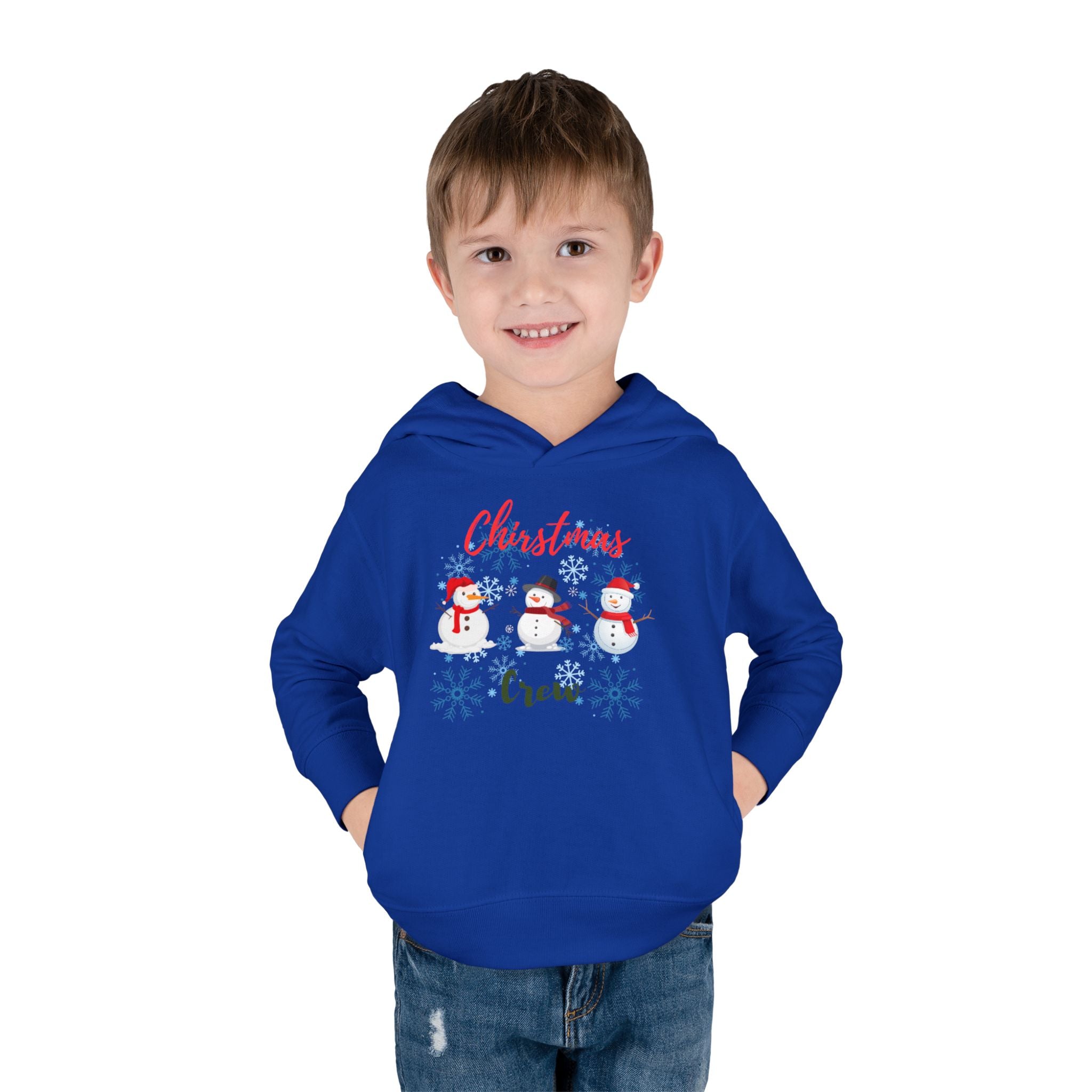 Christmas Crew Toddler Pullover Fleece Hoodie