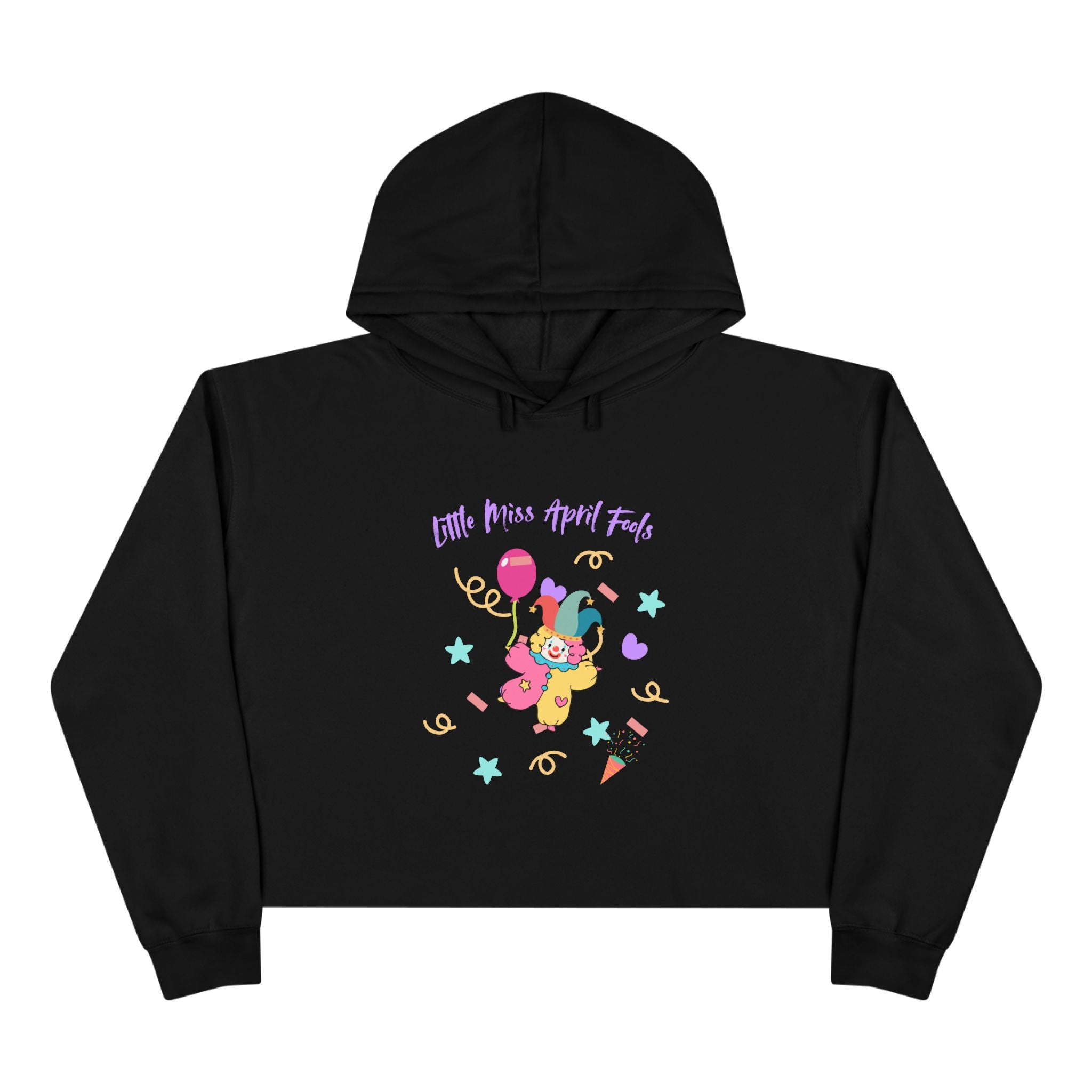 Little Miss April Fool's Day Crop Hoodie