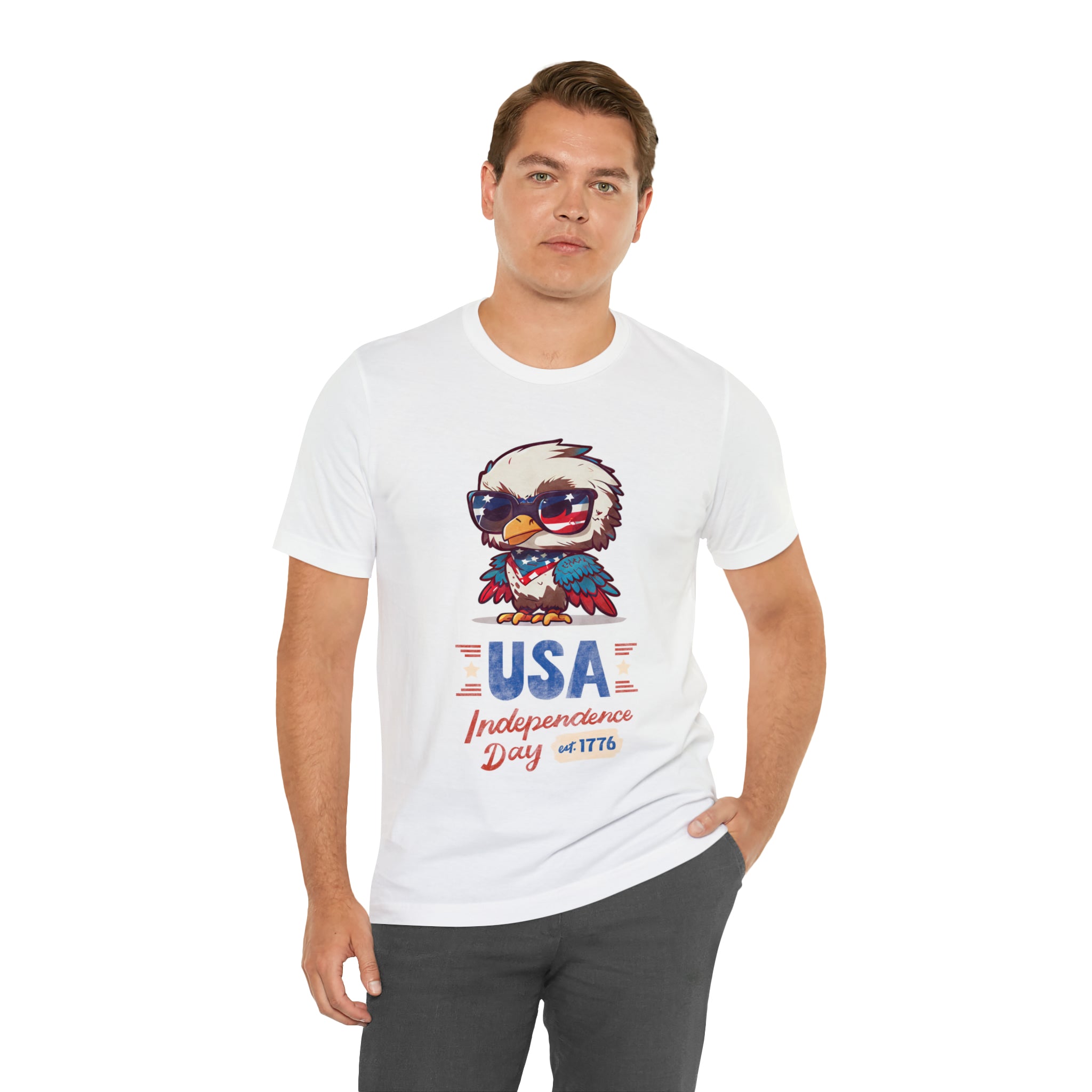 USA Independence Day Unisex Jersey Short Sleeve Tee