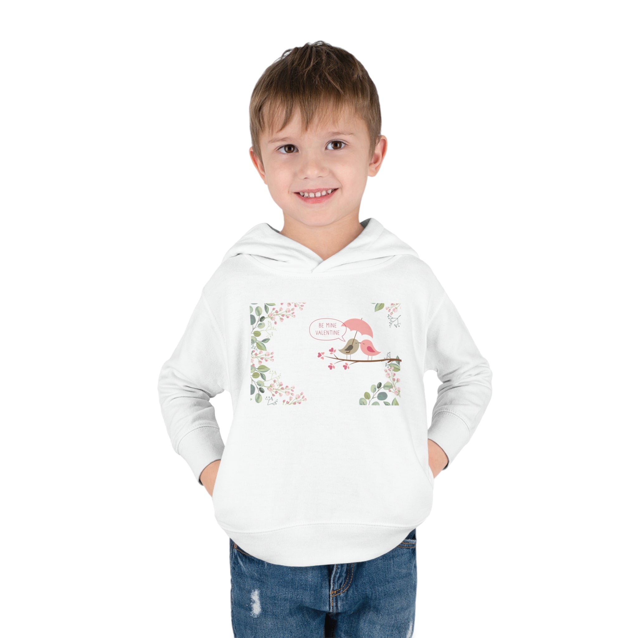 Happy Valentine's Day Lovers Toddler Pullover Fleece Hoodie