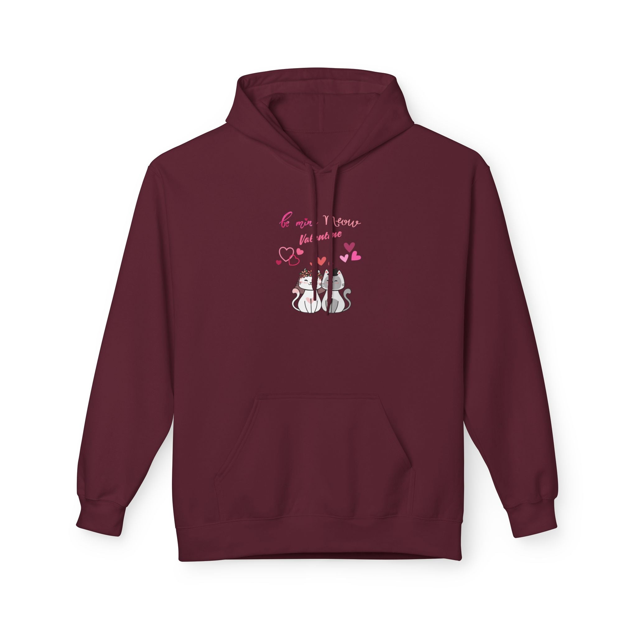 Meow Valentine's Day Unisex Midweight Softstyle Fleece Hoodie