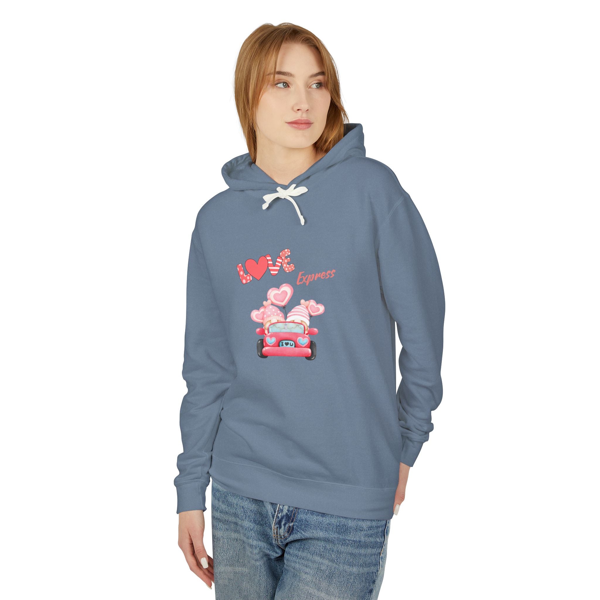 Love Express Unisex Lightweight Hooded Sweatshirt