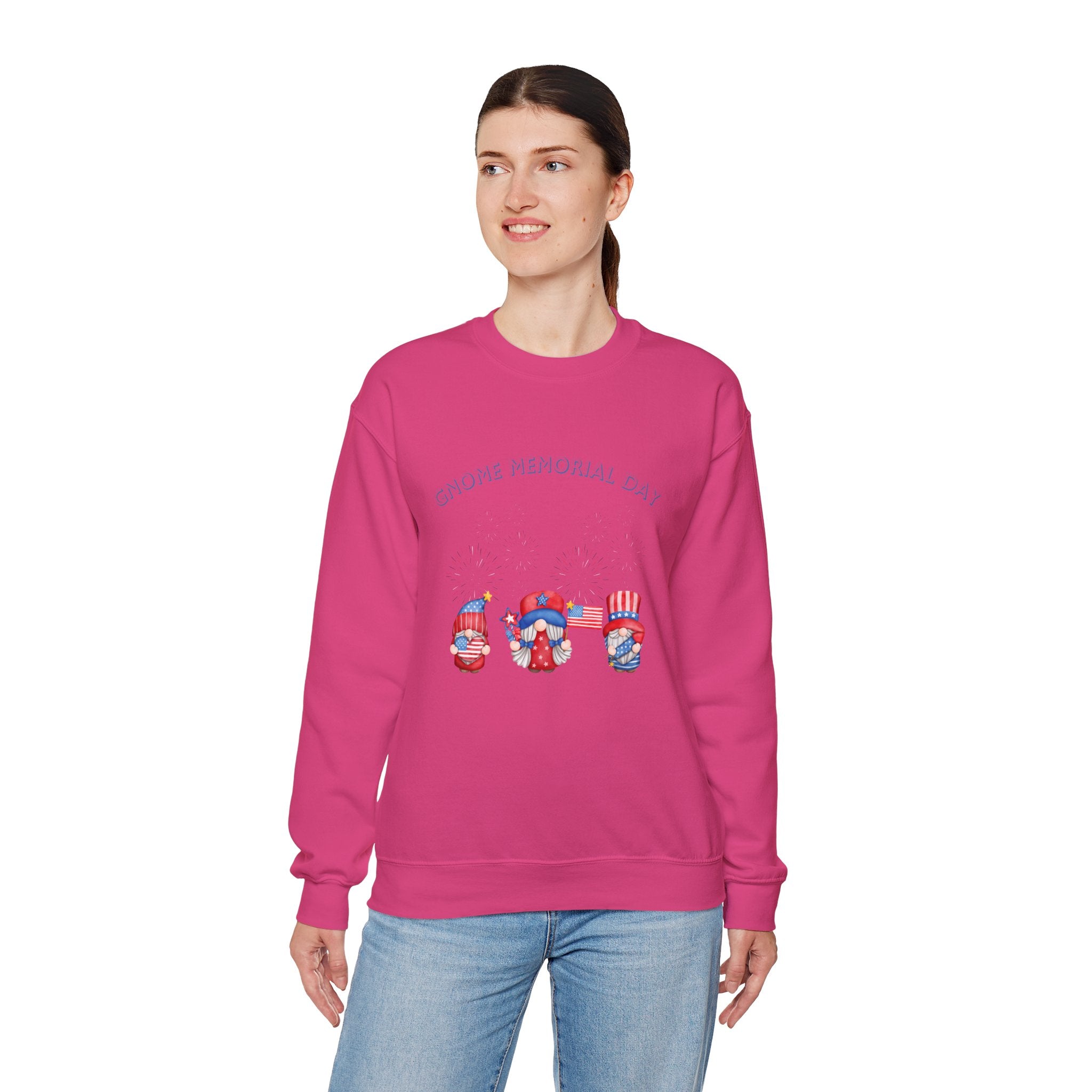 Gnome Memorial Day  Sweatshirt, Unisex Crewneck