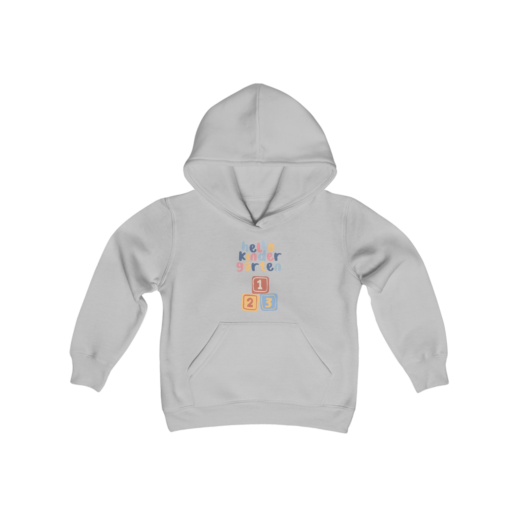 Hello Kindergarten Youth Heavy Blend Hooded Sweatshirt