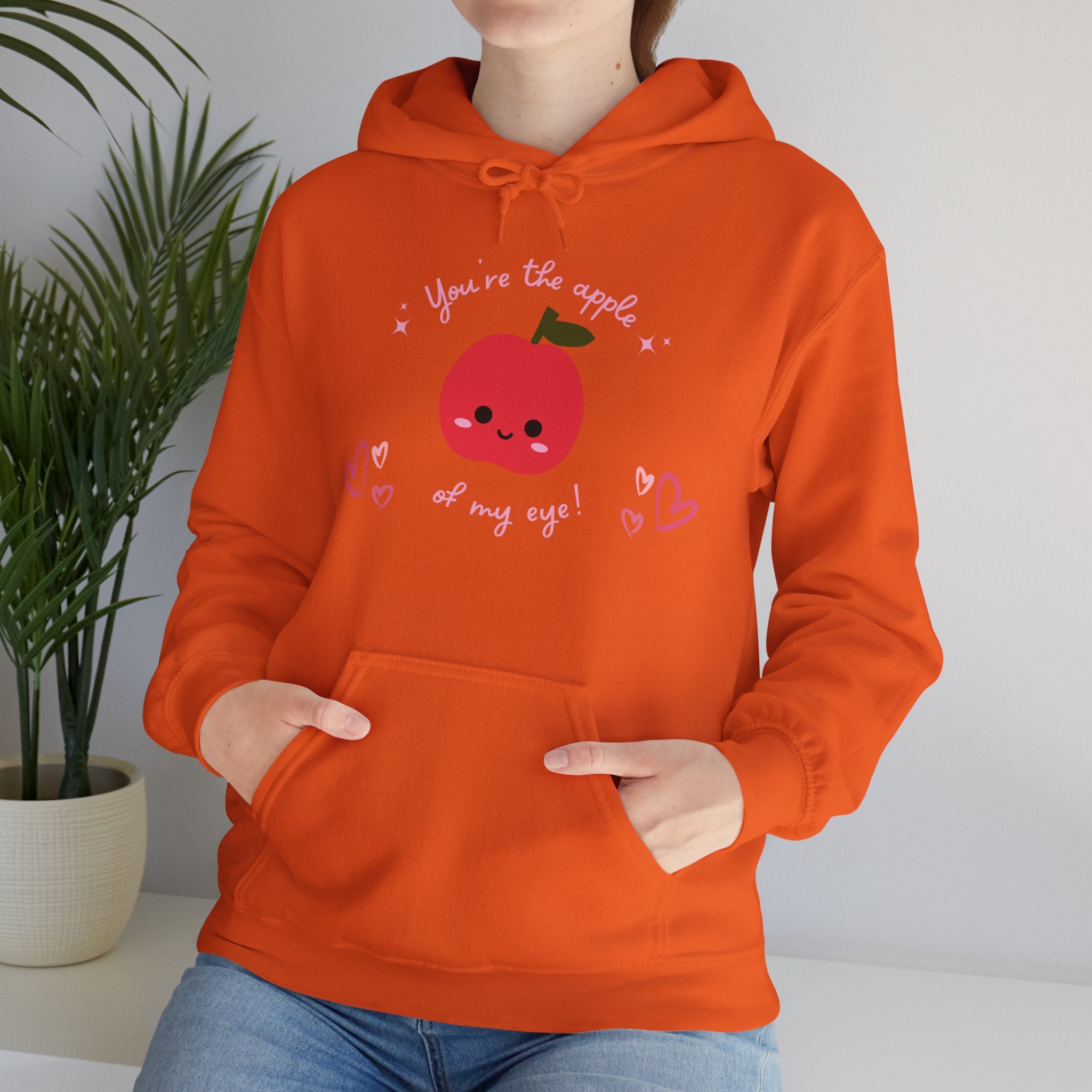 You Are The Apple Of My Eyes Unisex Heavy Blend™ Hooded Sweatshirt