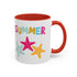 Summer Starfish Accent Coffee Mug (11, 15oz)