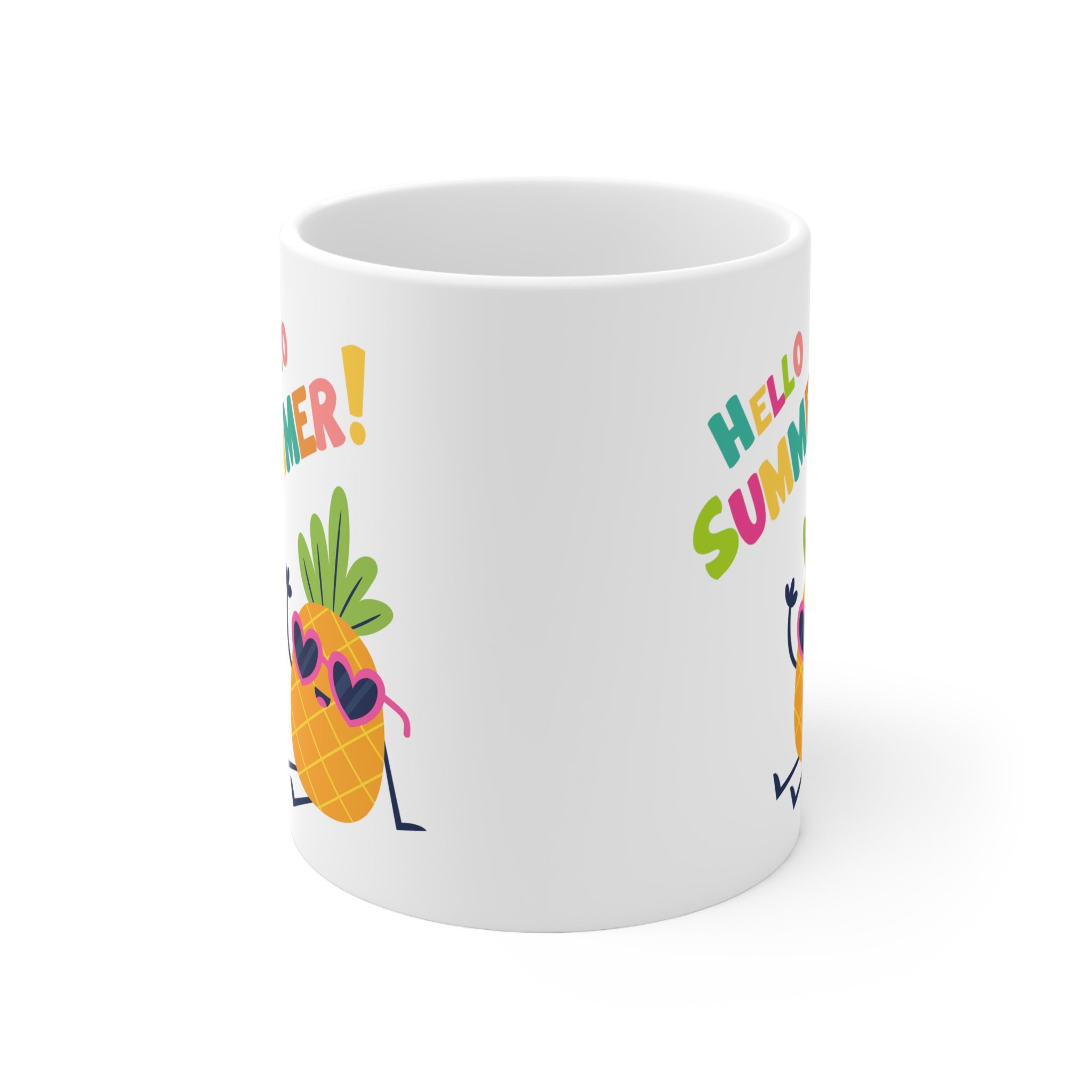 Hello Pineapple Summer Ceramic Mug 11oz