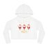 Santa's Holiday Party Women’s Cropped Hooded Sweatshirt