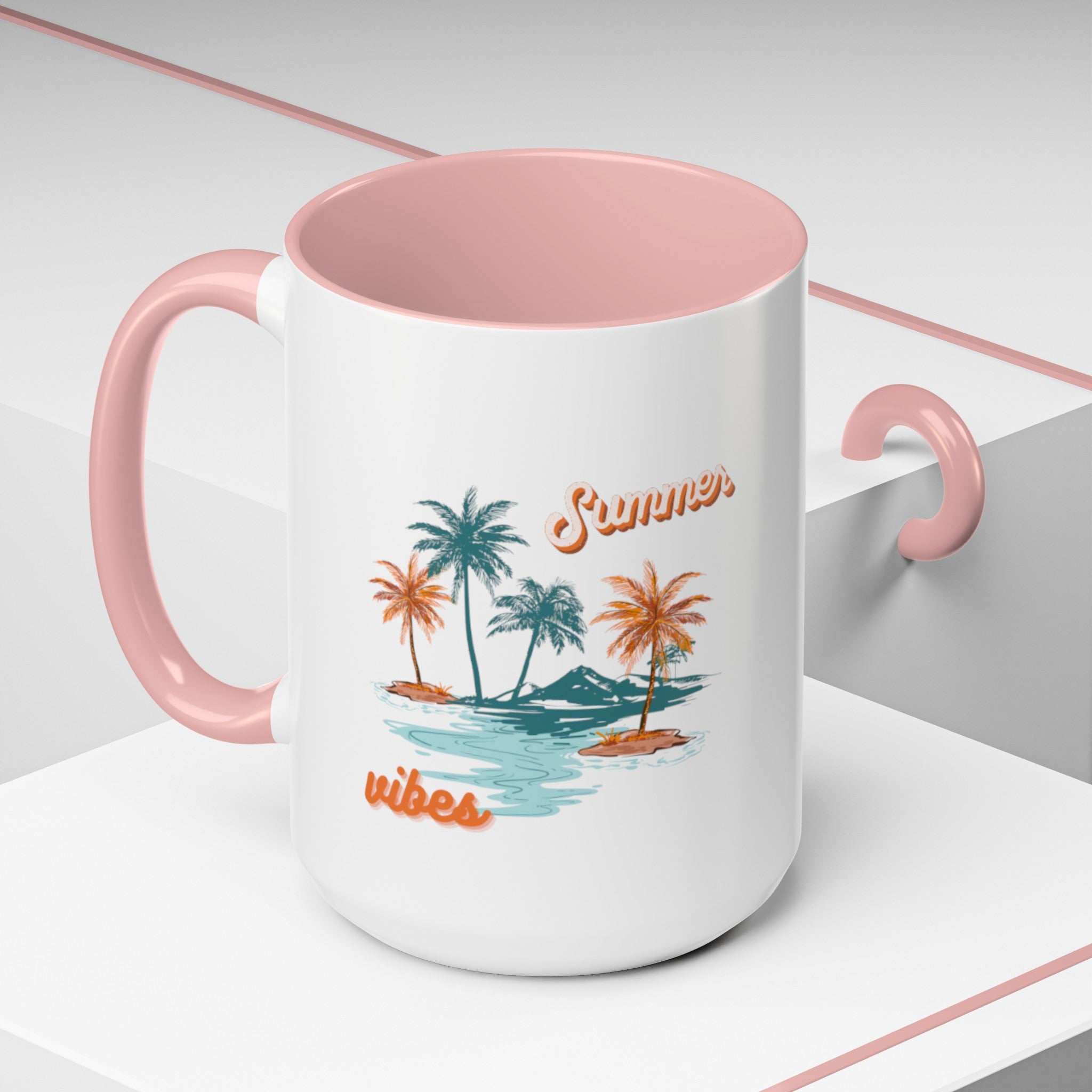 Summer Season Vibes Accent Coffee Mug (11, 15oz)