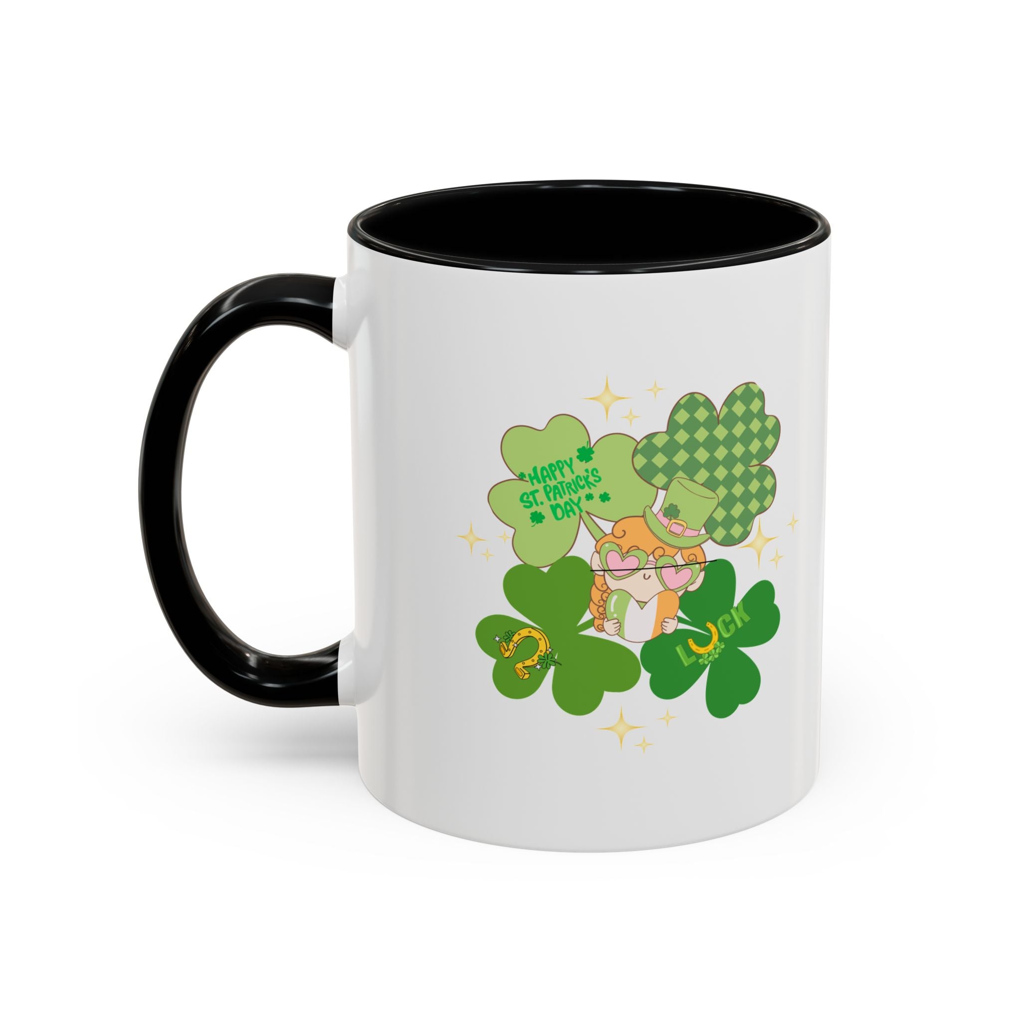 Retro St. Paddy's Day Accent Coffee Mug - 11oz & 15oz