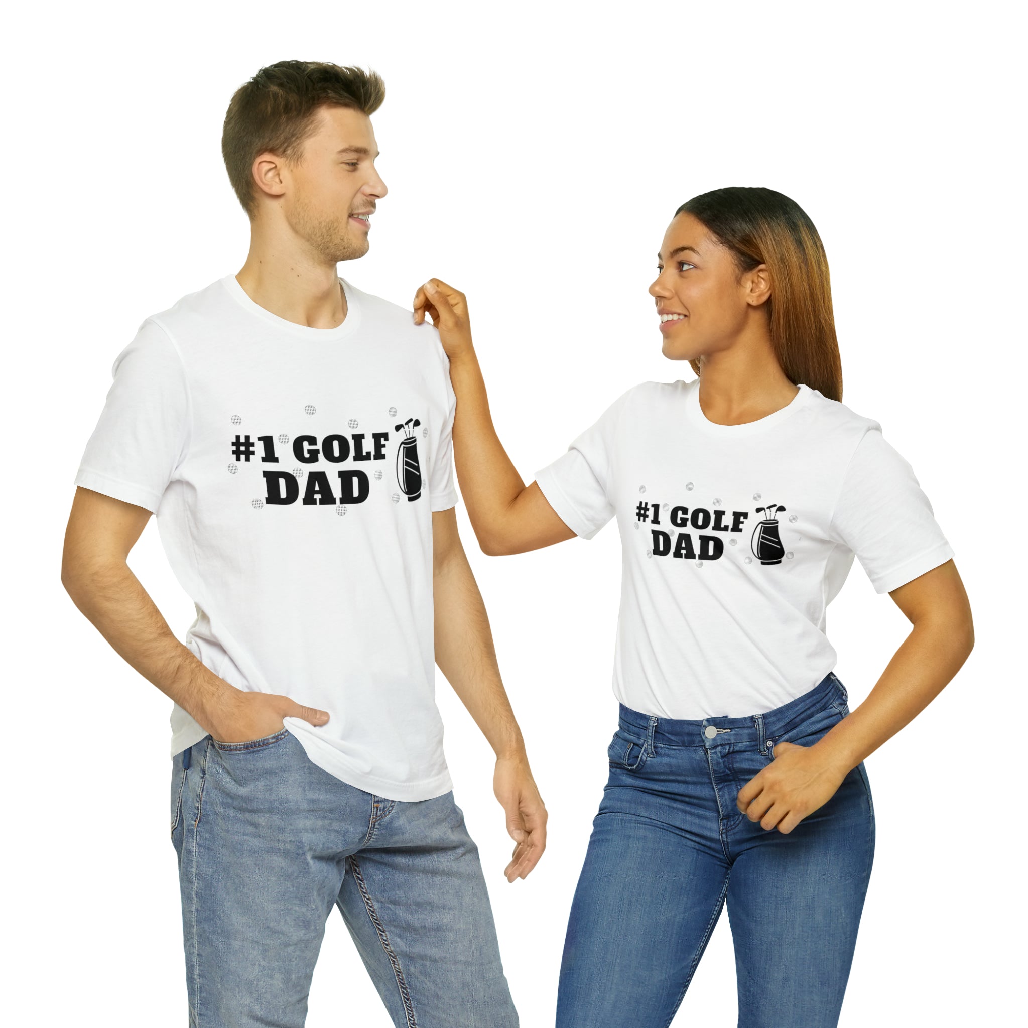 Happy Father's Day Golf Unisex Jersey Short Sleeve Tee