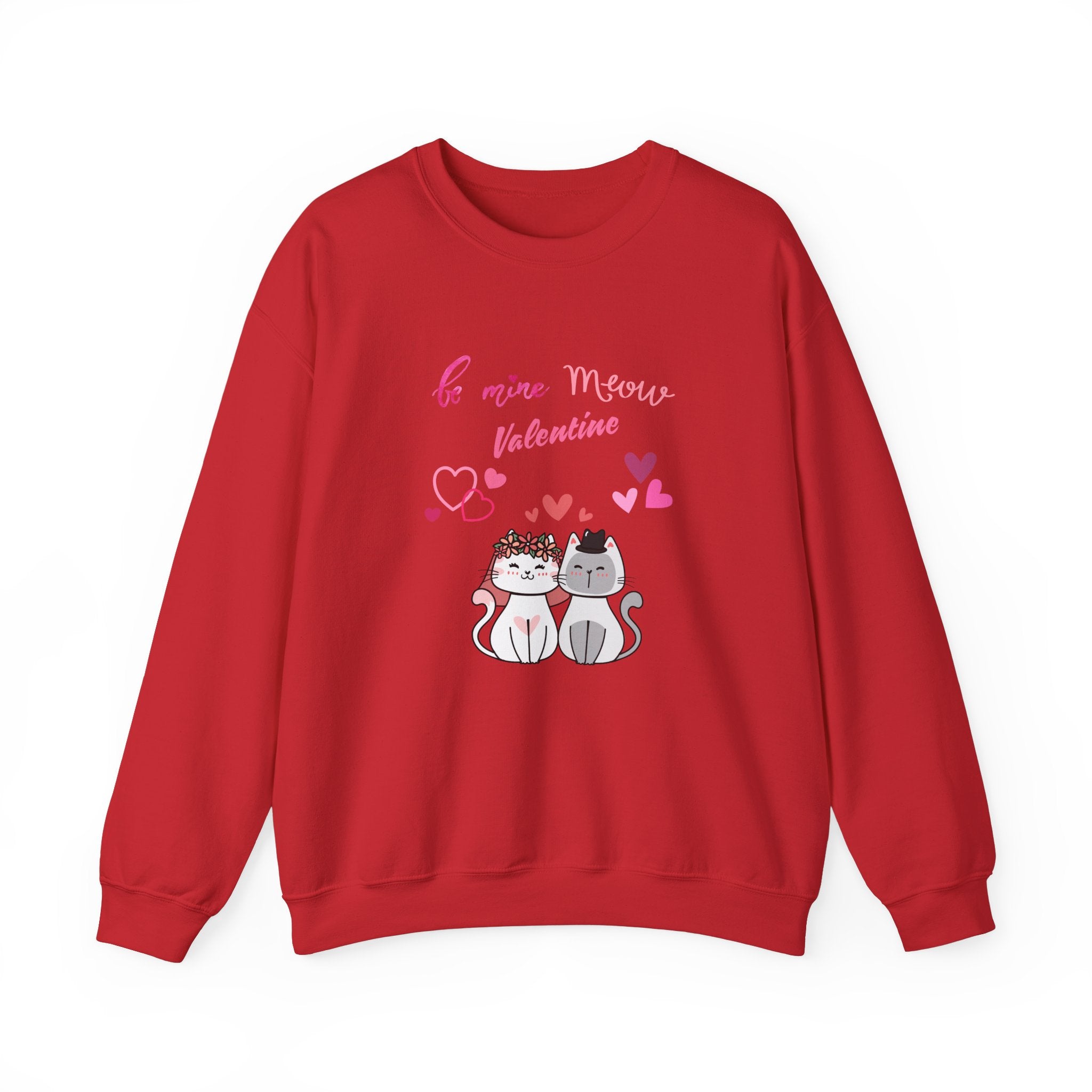 Meow Valentine's Day Unisex Heavy Blend™ Crewneck Sweatshirt