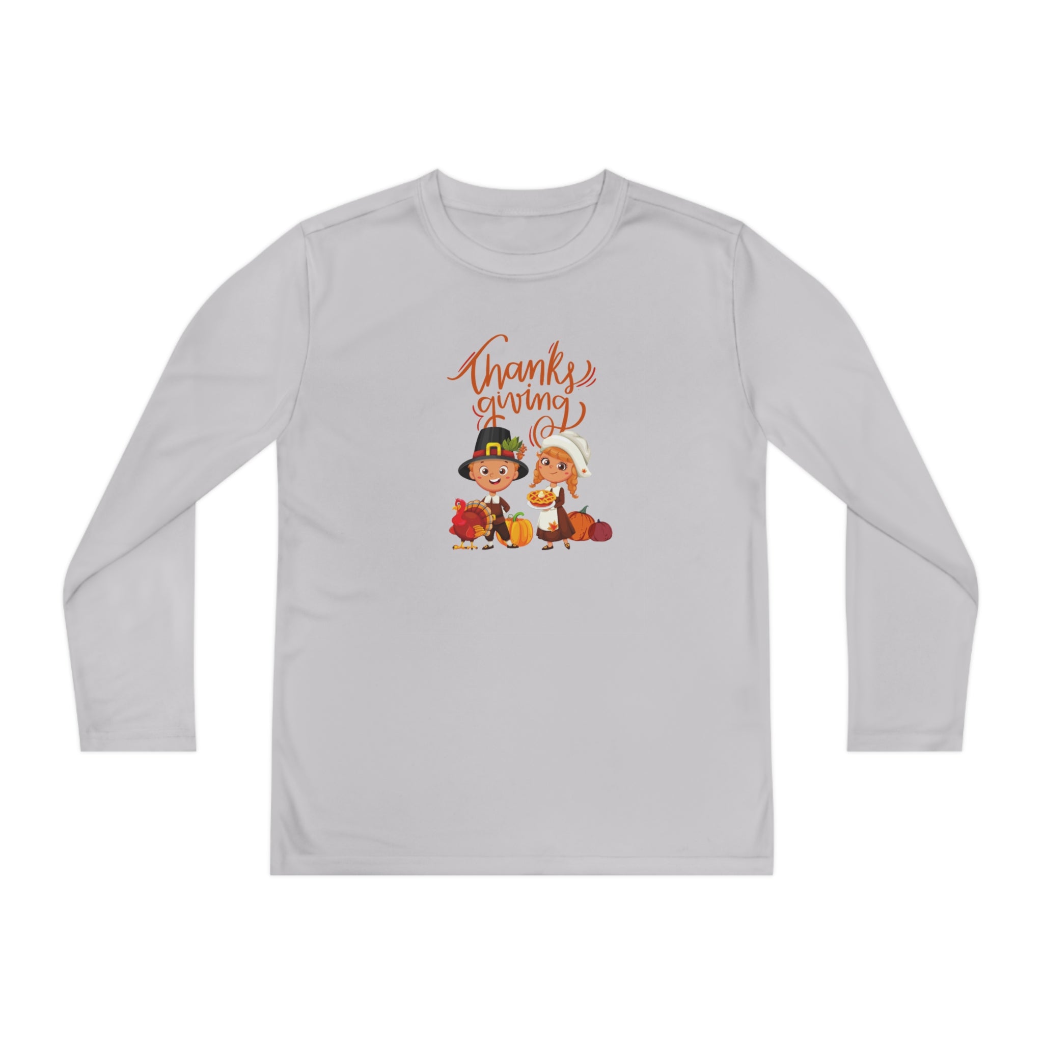 Happy Thanksgiving Youth Long Sleeve Competitor Tee
