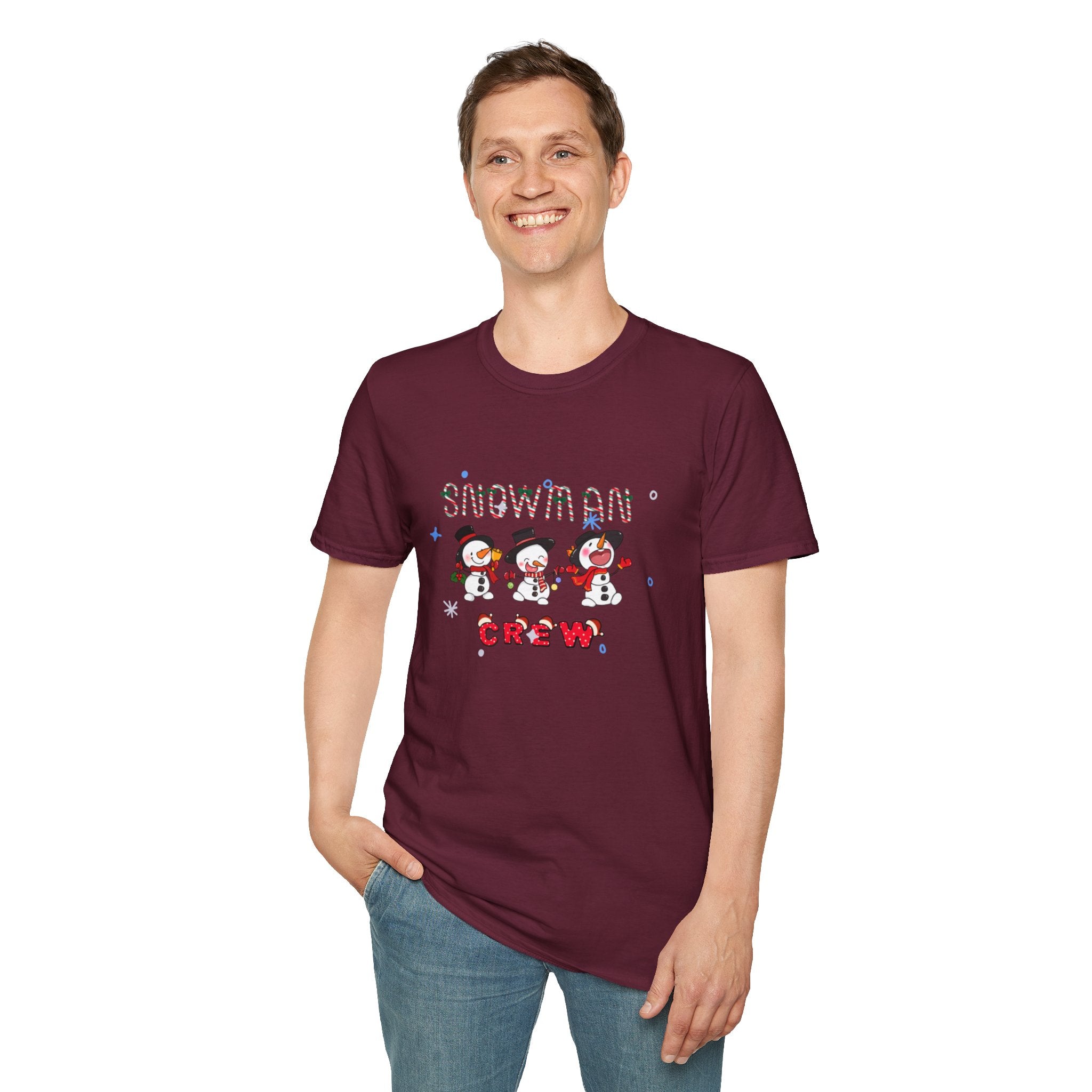 Snowman Crew Unisex Softstyle T-Shirt