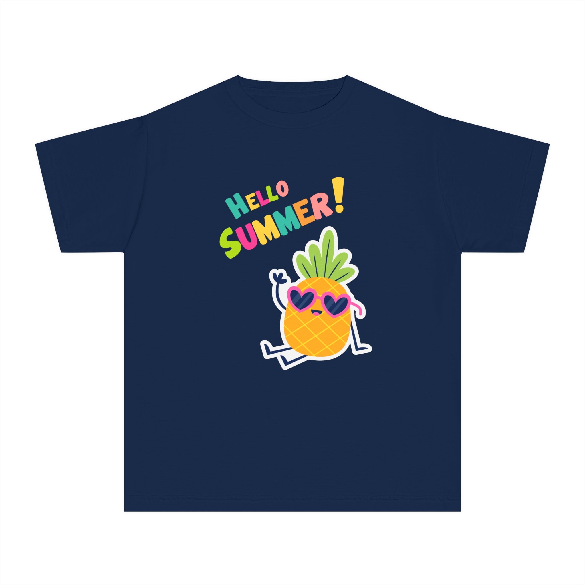 Hello Pineapple Summer Youth Midweight Tee
