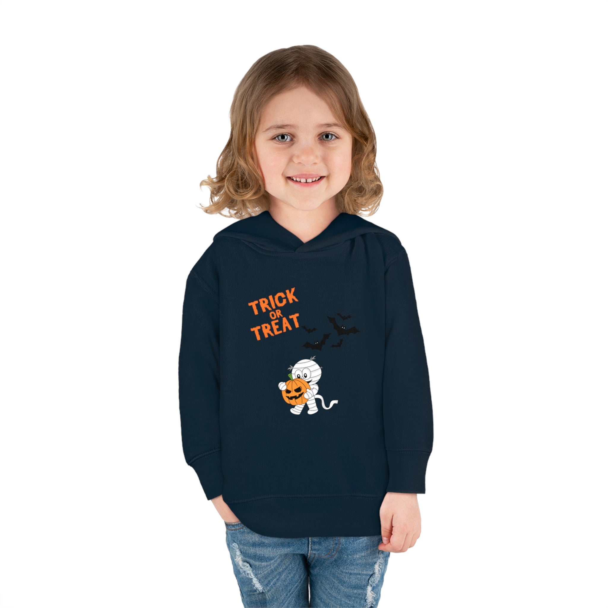 Merry Halloween Toddler Pullover Fleece Hoodie