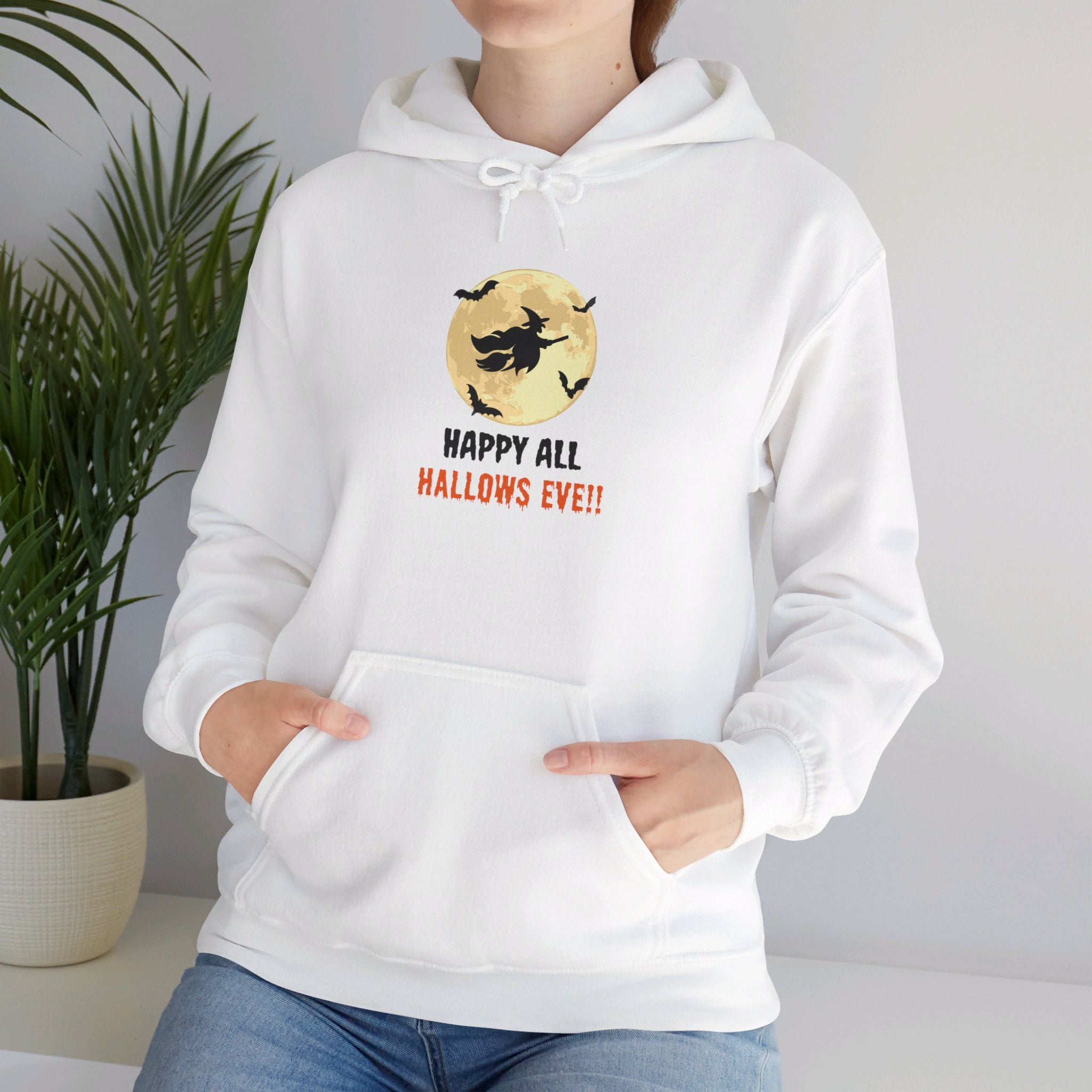 Happy All Hallows Eve Unisex Heavy Blend™ Hooded Sweatshirt