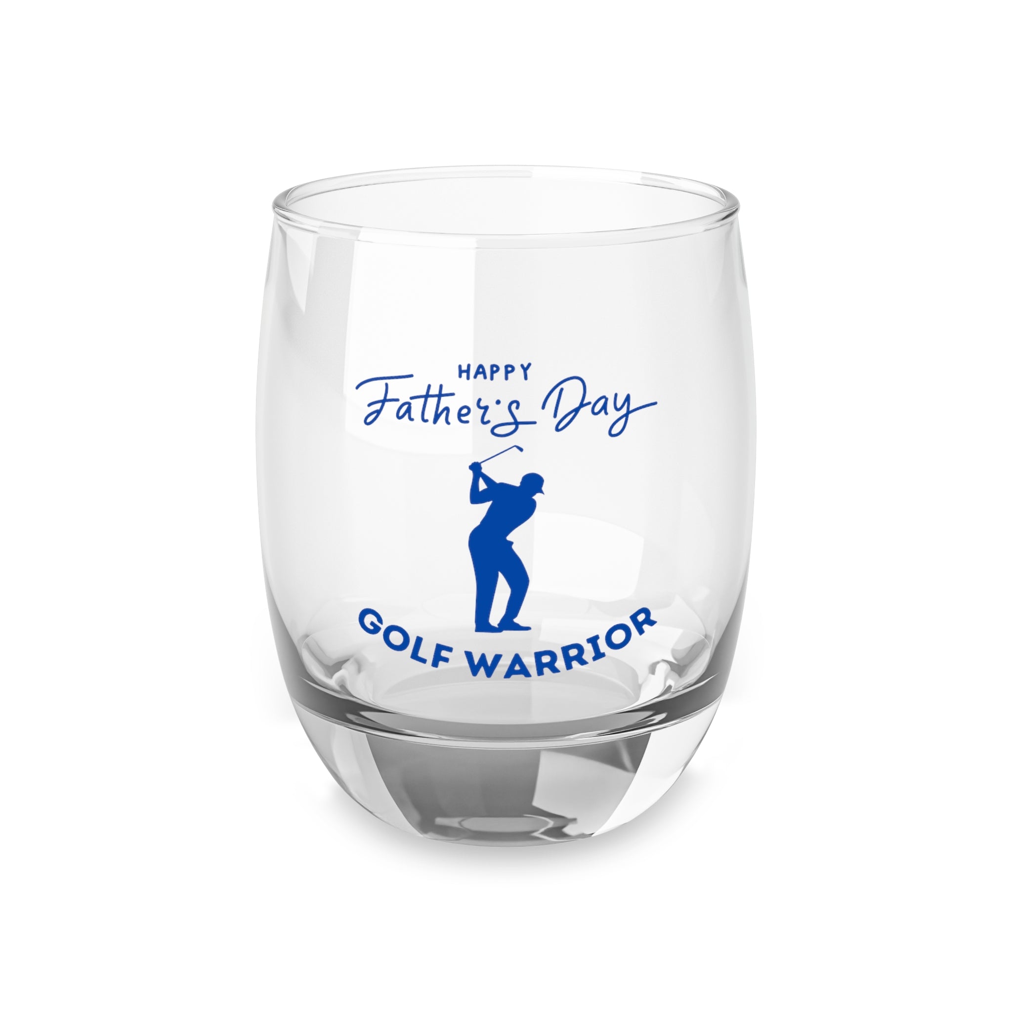 Happy Father's Day Golf Warrior Whiskey Glass