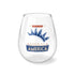 God Bless America Stemless Wine Glass, 11.75oz
