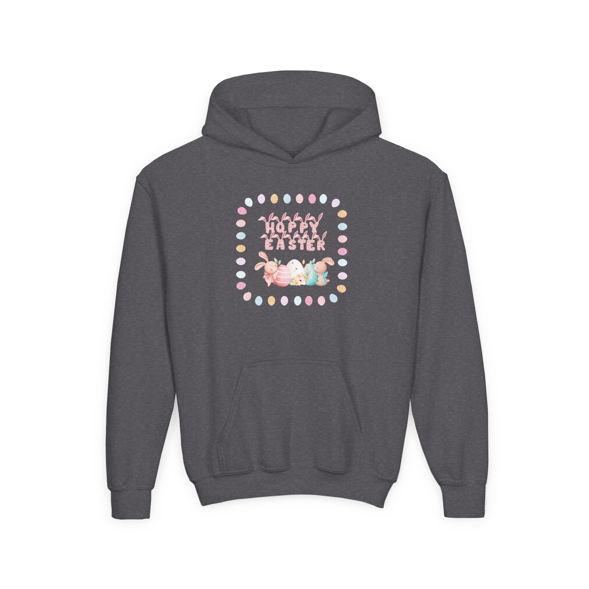 Hoppy Easter Youth Hooded Sweatshirt