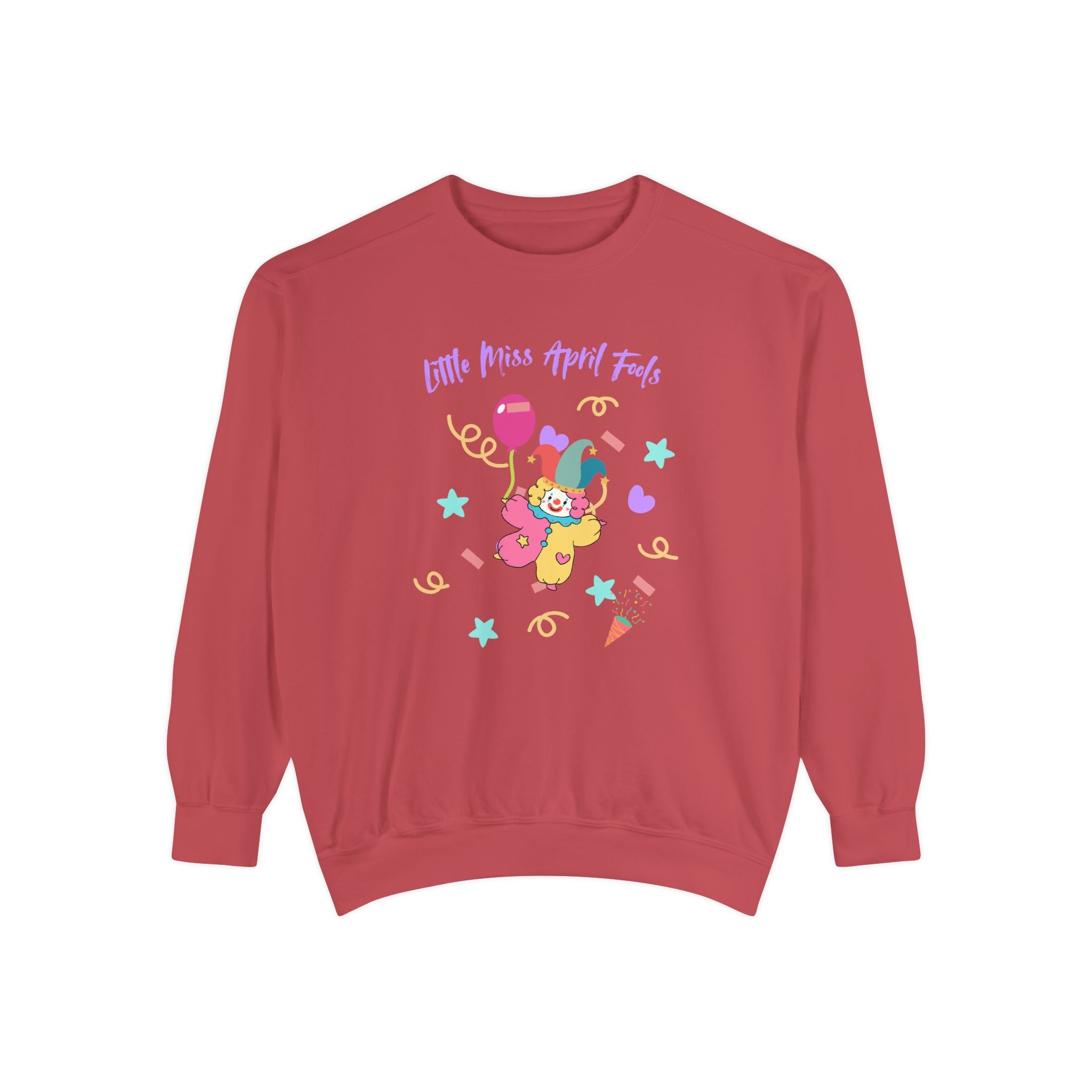 Little Miss April Fool's Day Unisex Garment-Dyed Sweatshirt
