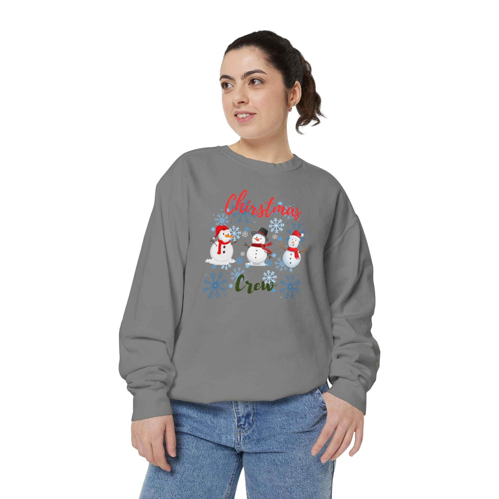 Christmas Crew Unisex Garment-Dyed Sweatshirt