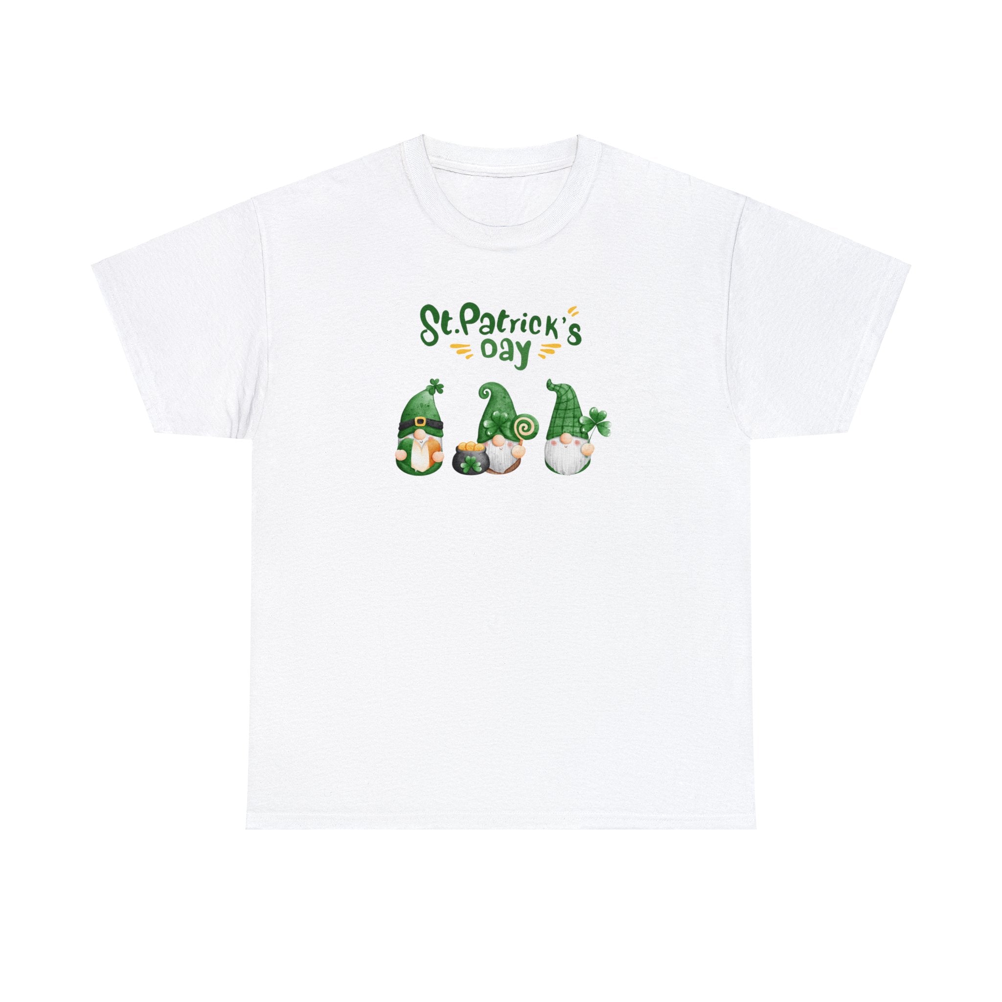 St. Patty's Day Gnome Unisex Heavy Cotton Tee