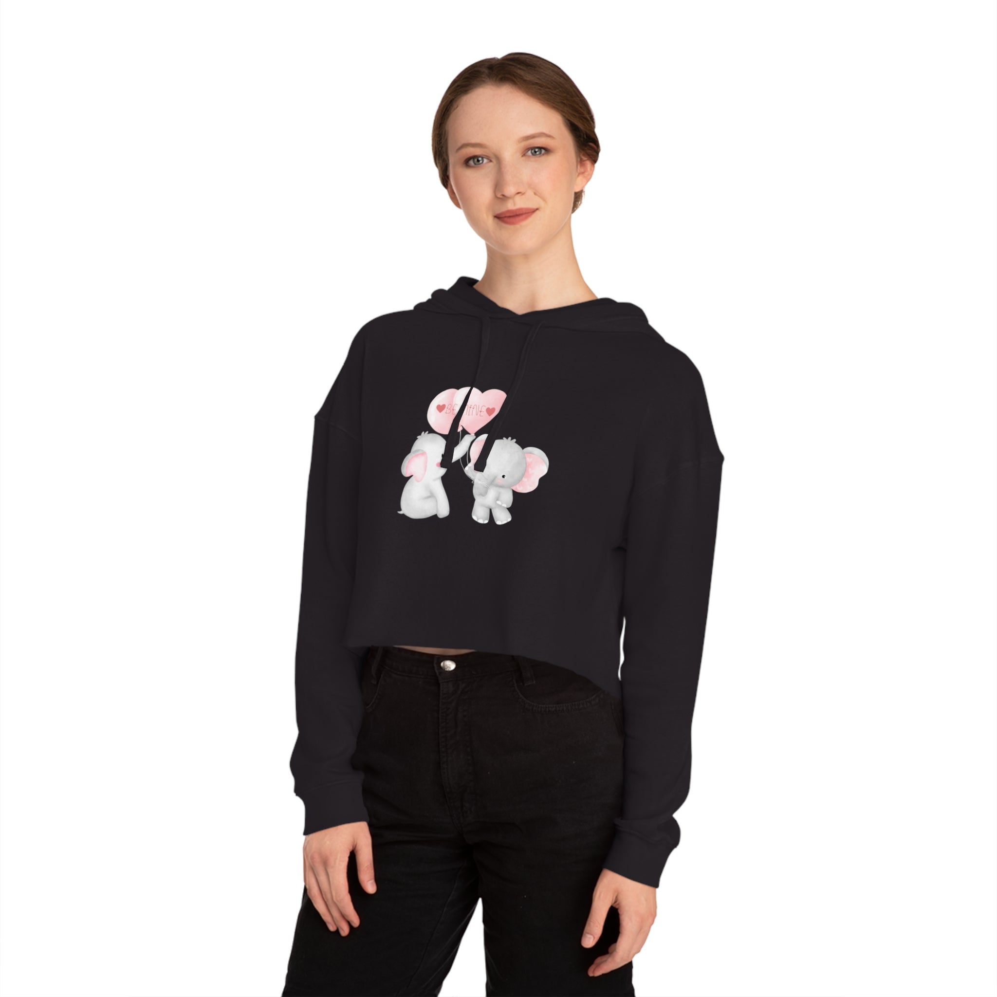Be Mine Love Women’s Cropped Hooded Sweatshirt