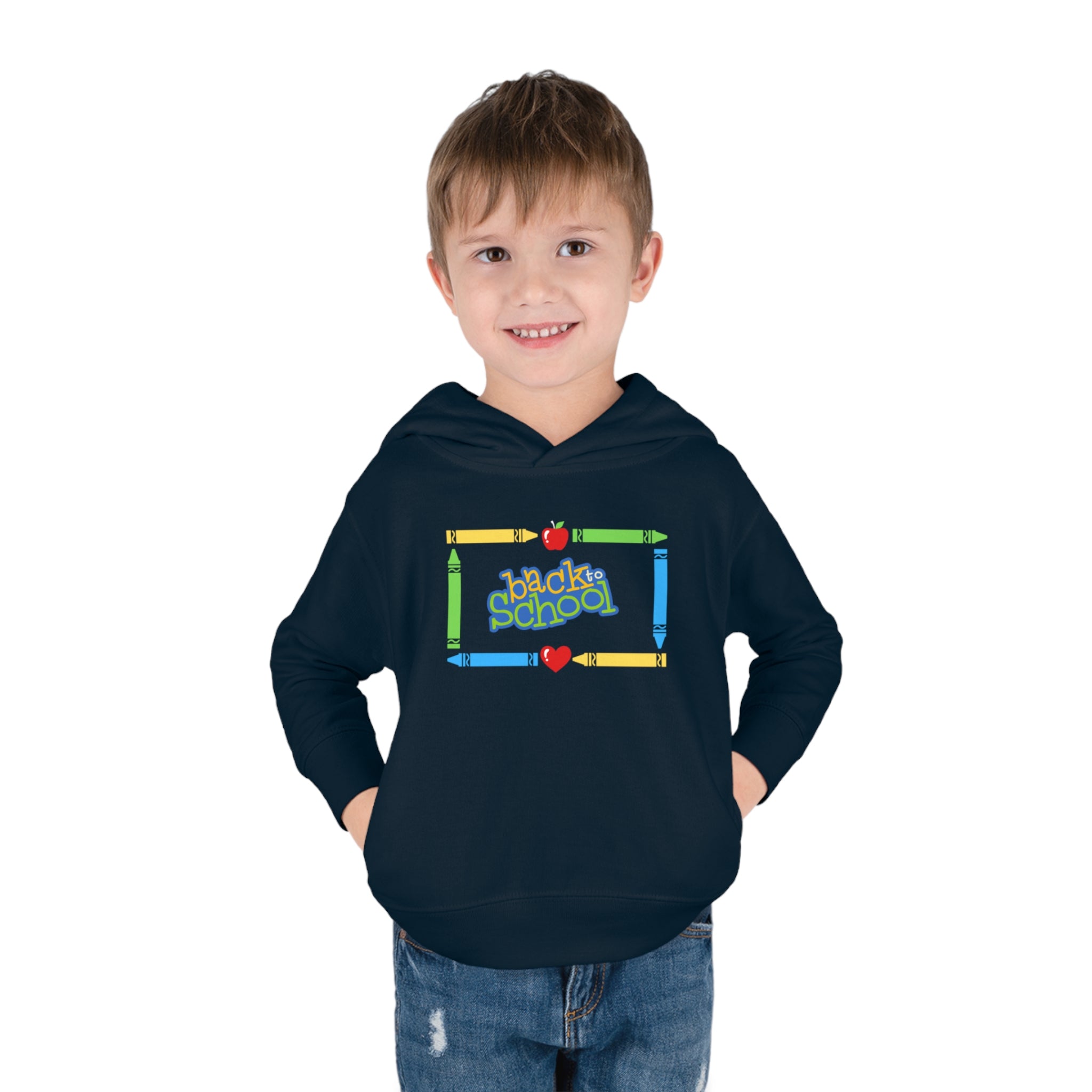 Back To School Toddler Pullover Fleece Hoodie