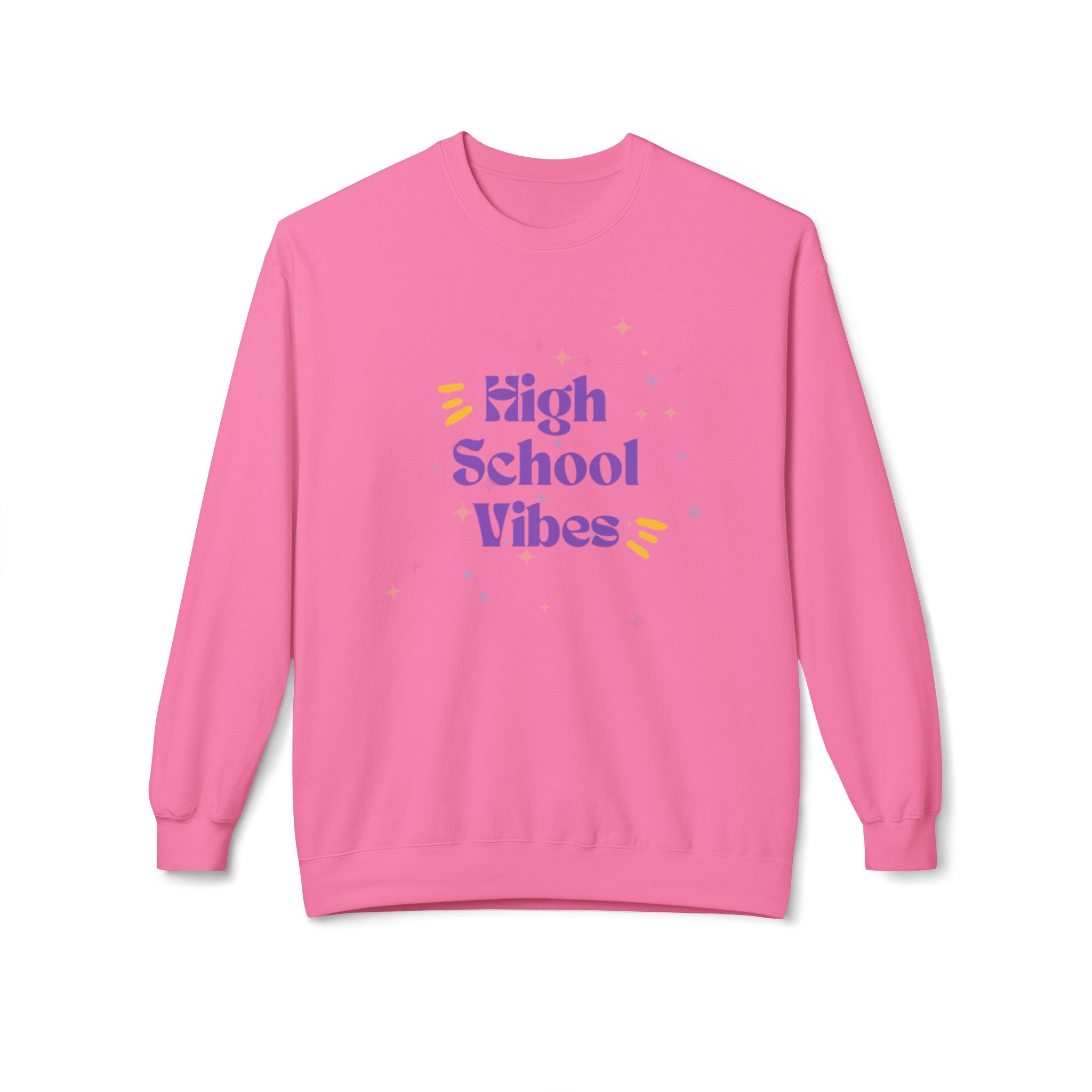 High School Vibes Unisex Midweight Softstyle Fleece Crewneck Sweatshirt