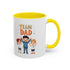 Team Dad Accent Coffee Mug