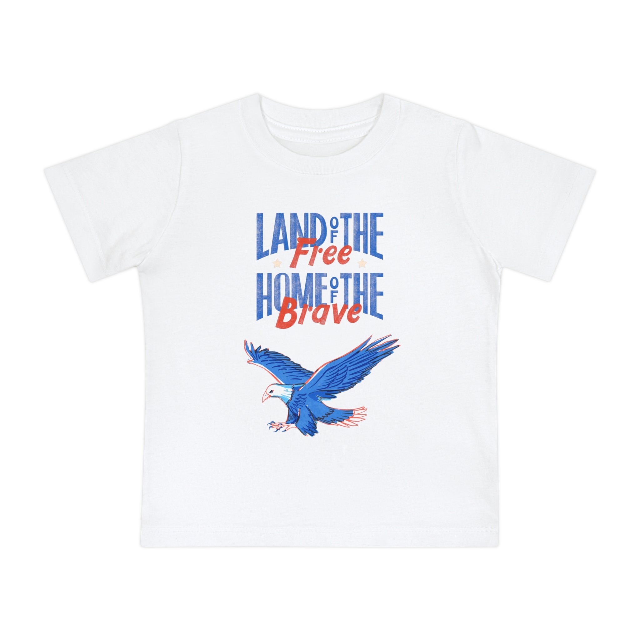 Land Of The Free Home Of The Brave Baby Short Sleeve T-Shirt