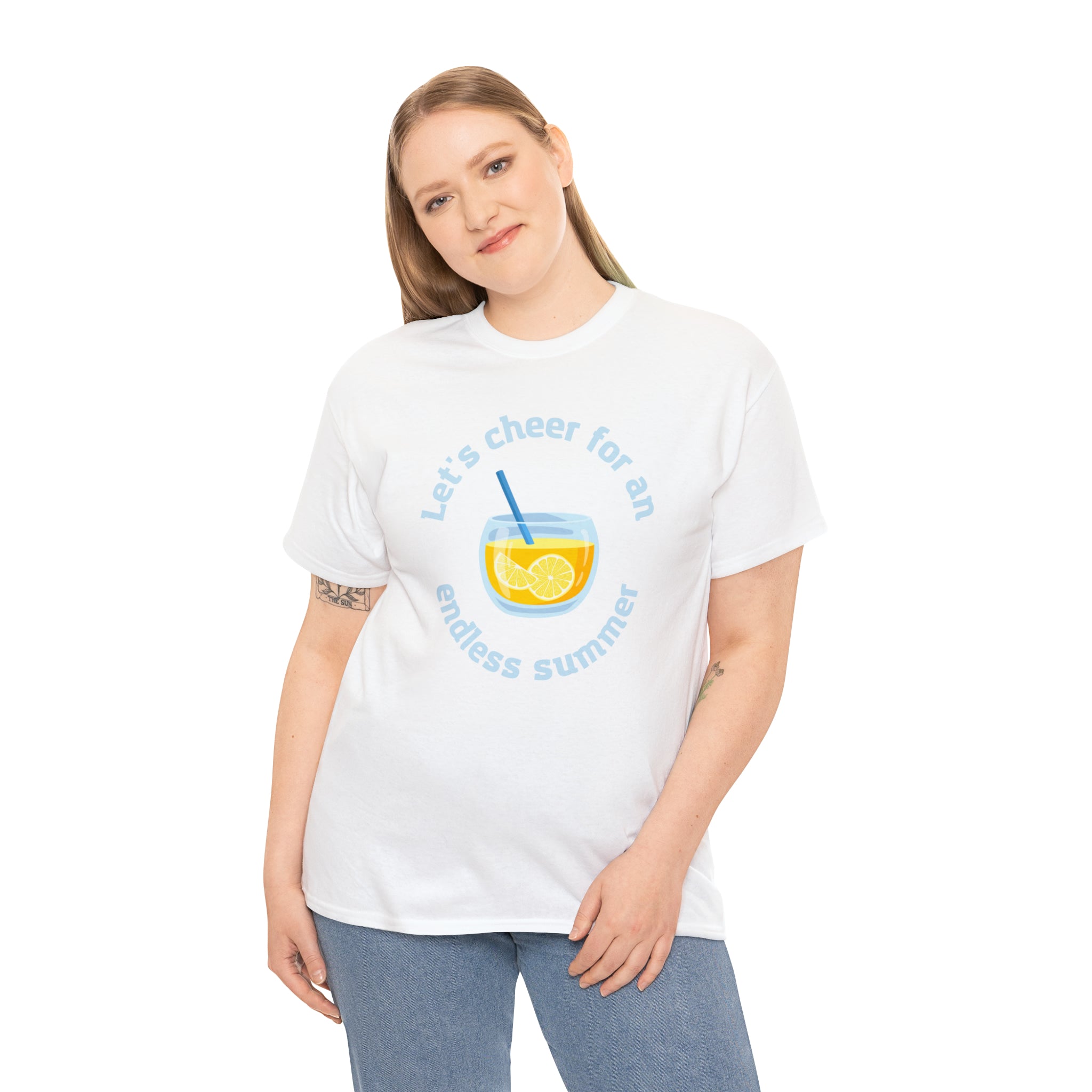 Let's Cheer For An Endless Summer Unisex Heavy Cotton Tee