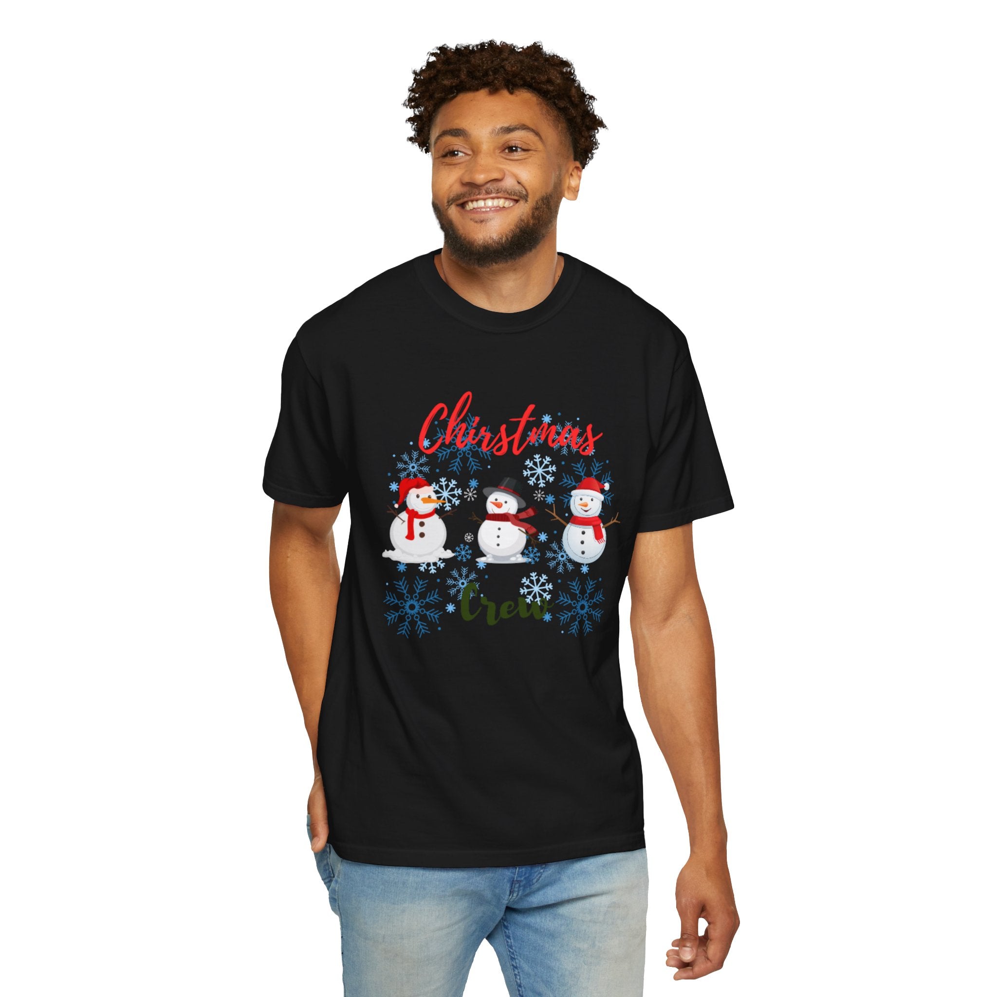 Christmas Crew Unisex Garment-Dyed T-shirt