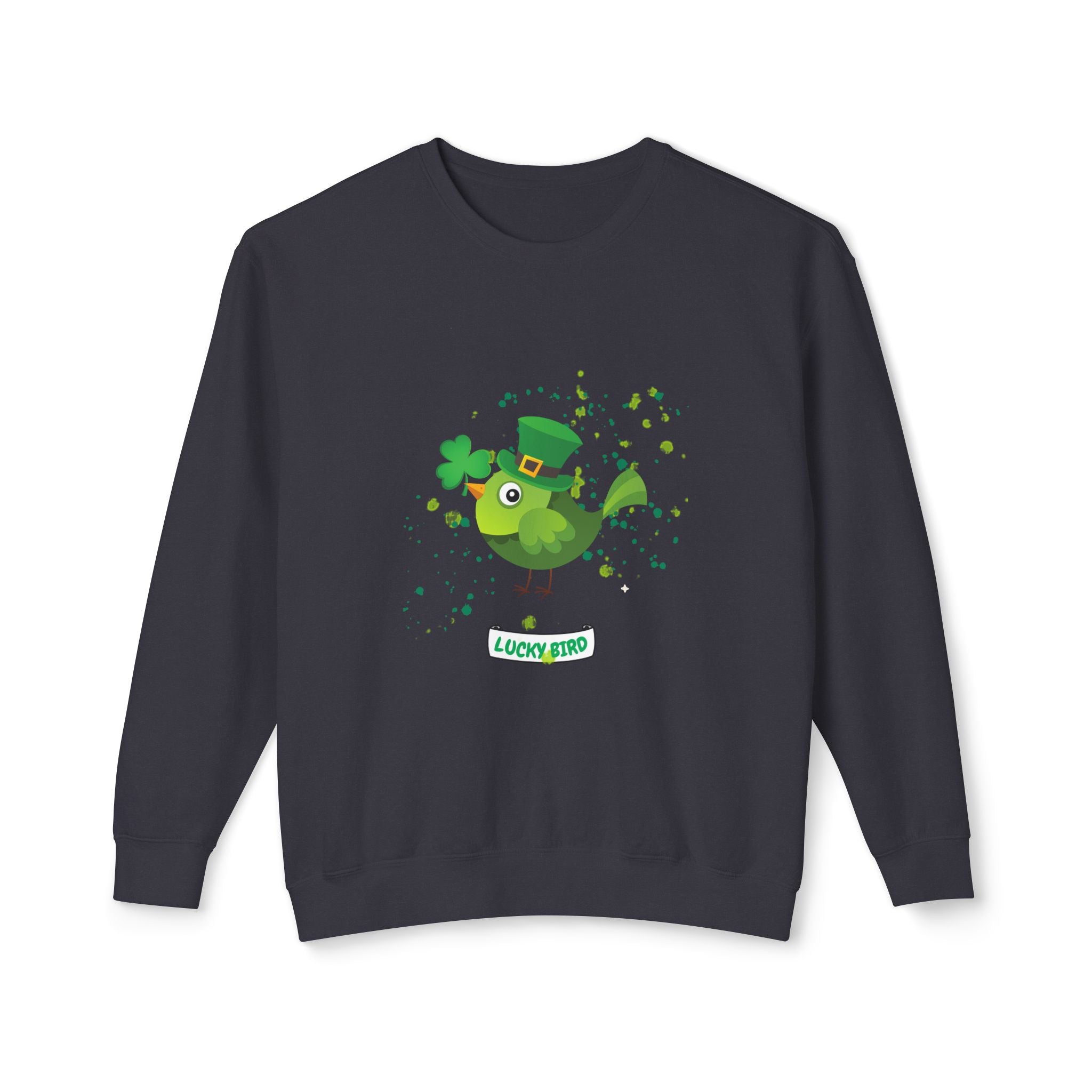 Lucky Bird St. Patrick's Day Sweatshirt - Unisex Lightweight Crewneck