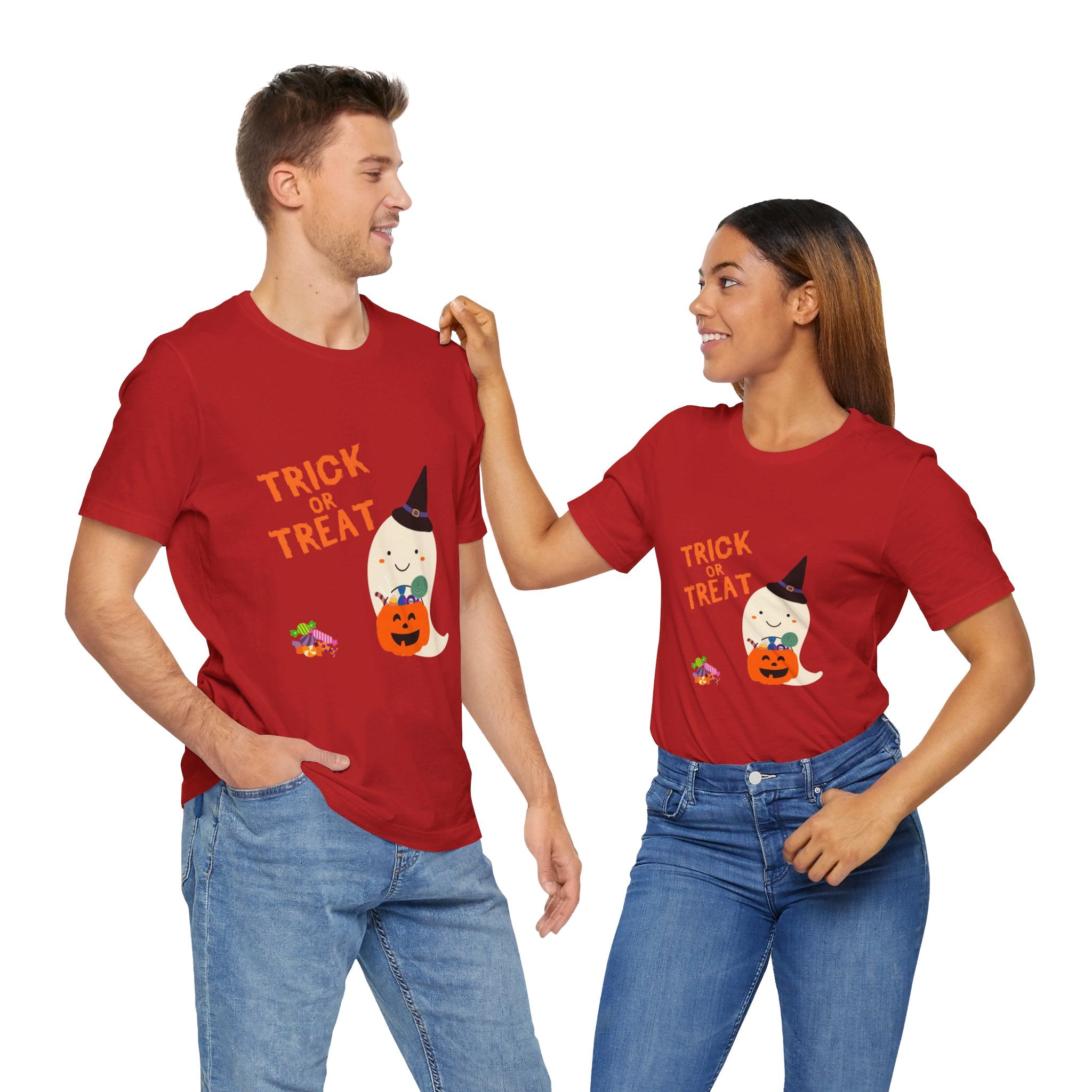 Trick or Treat Unisex Jersey Short Sleeve Tee